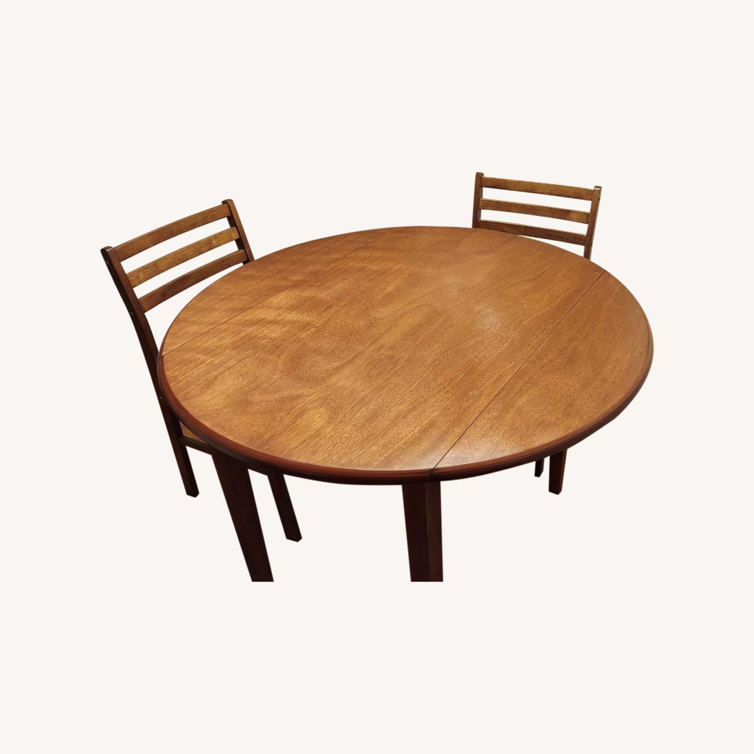 Nels Drop Leaf Dining Set. 2 Chairs Included - image-0
