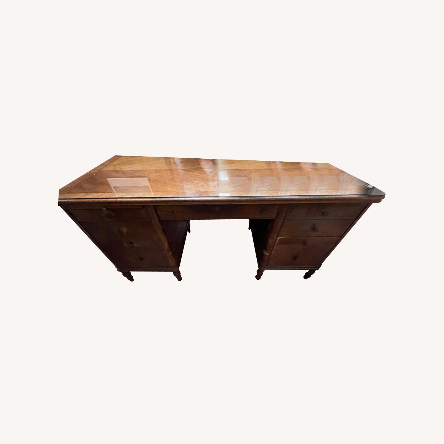 Impressive Executive Solid Wood Antique Desk - image-0