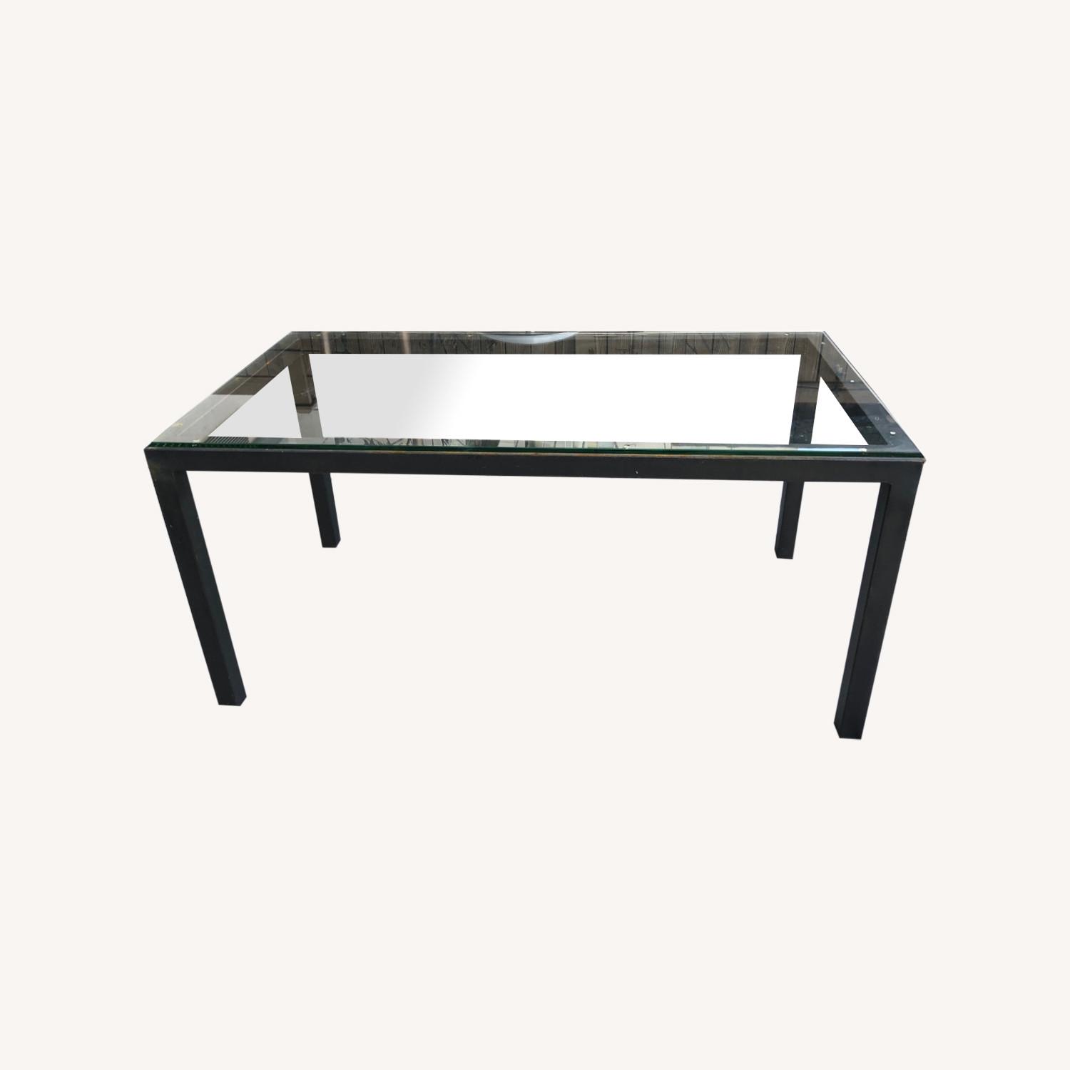Room & Board Metal and Glass Table - image-0