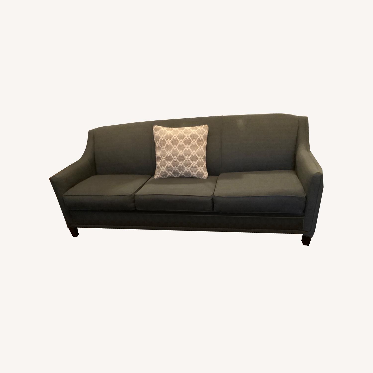 Home Decorator's Collection Charcoal Gray Sofa - AptDeco