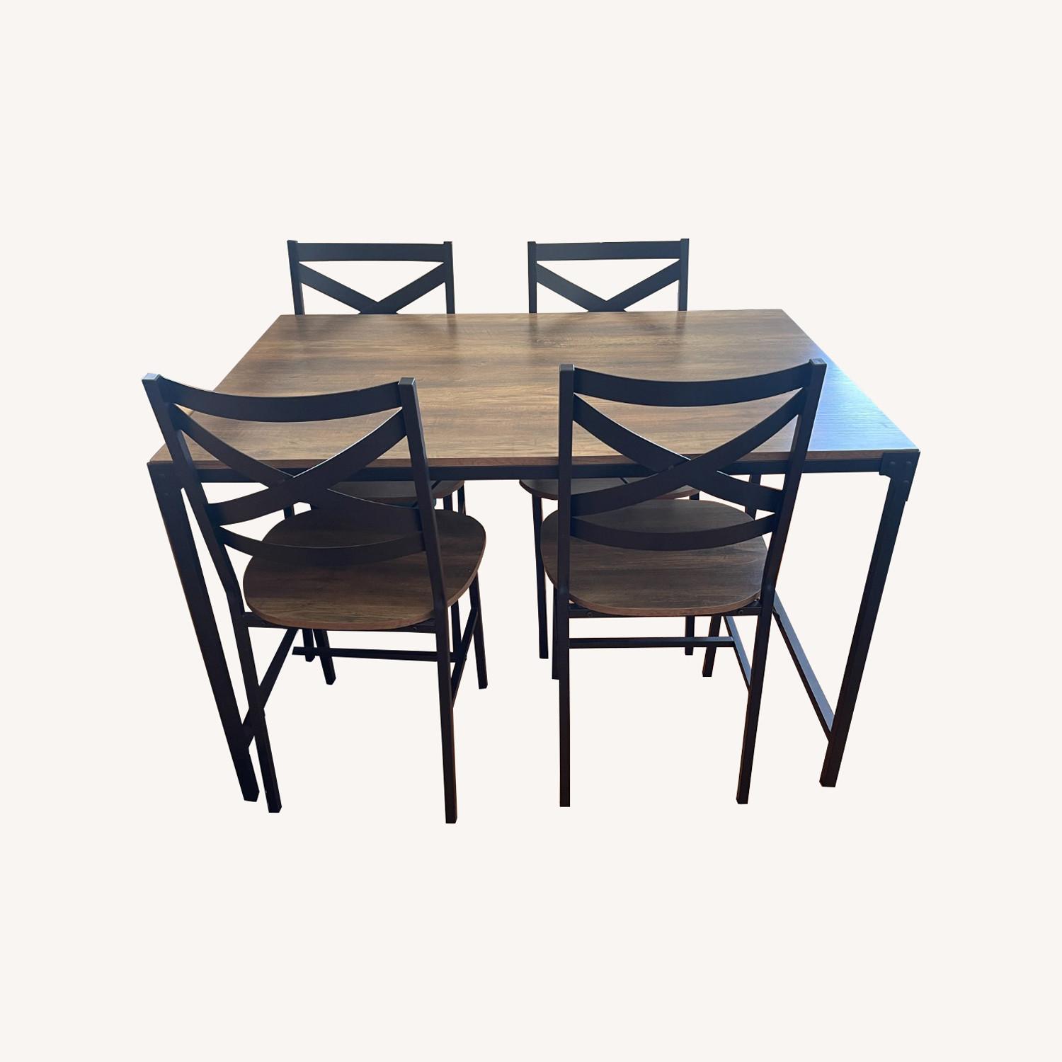 Walker Edison Modern Dining Set - AptDeco