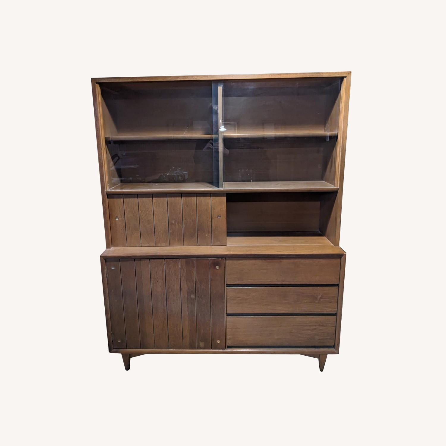 Mid-Century Modern Kroehler Walnut Cabinet - image-0