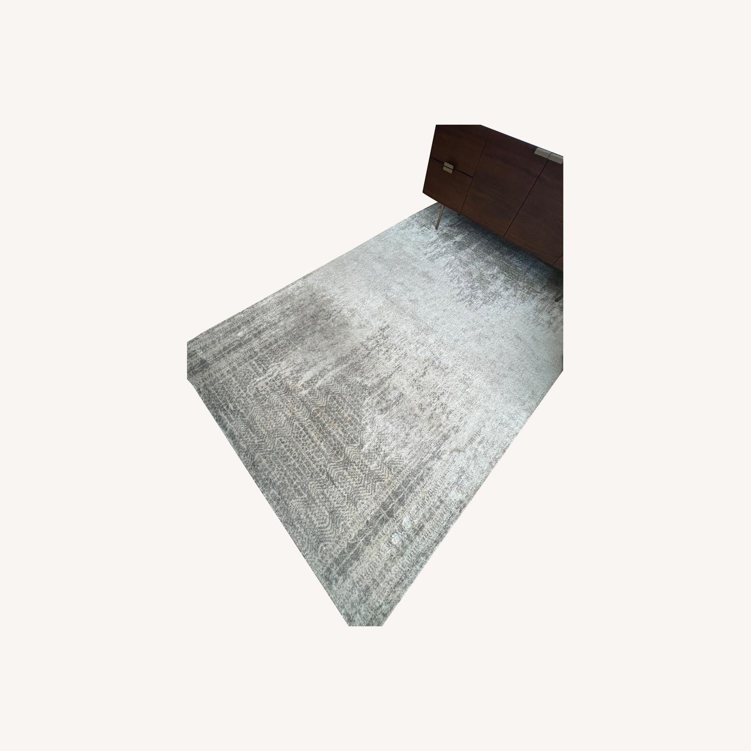 West Elm Pharaoh Rug 6X9 Distressed Grey - image-0