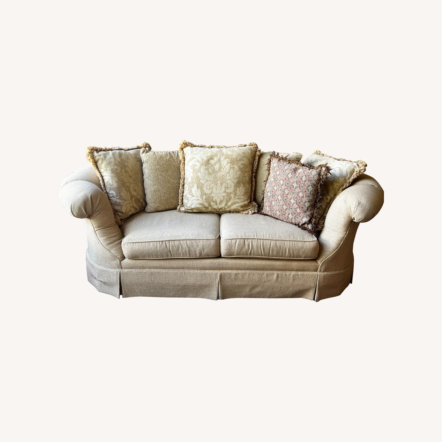 Century Furniture Sofa with Throw Pillows - image-0