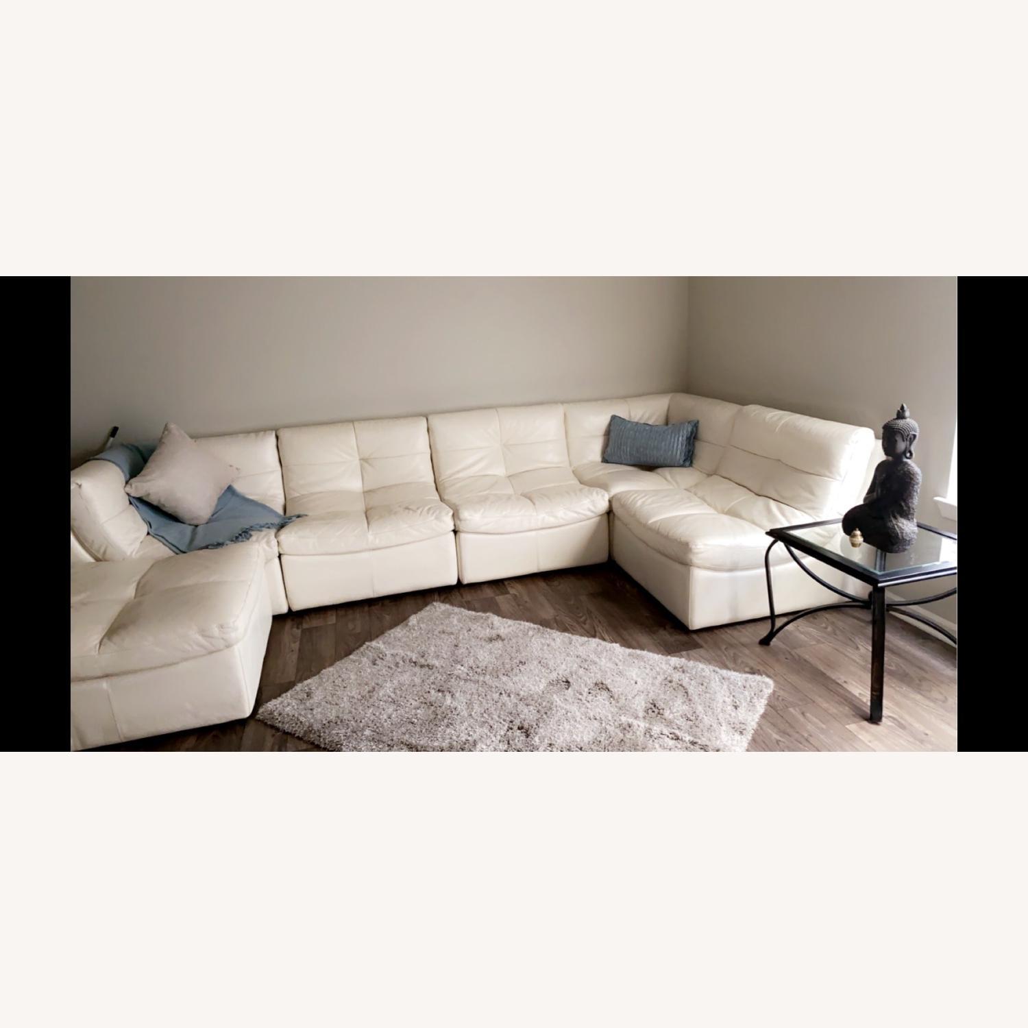 White 5 Piece Sectional - image-1