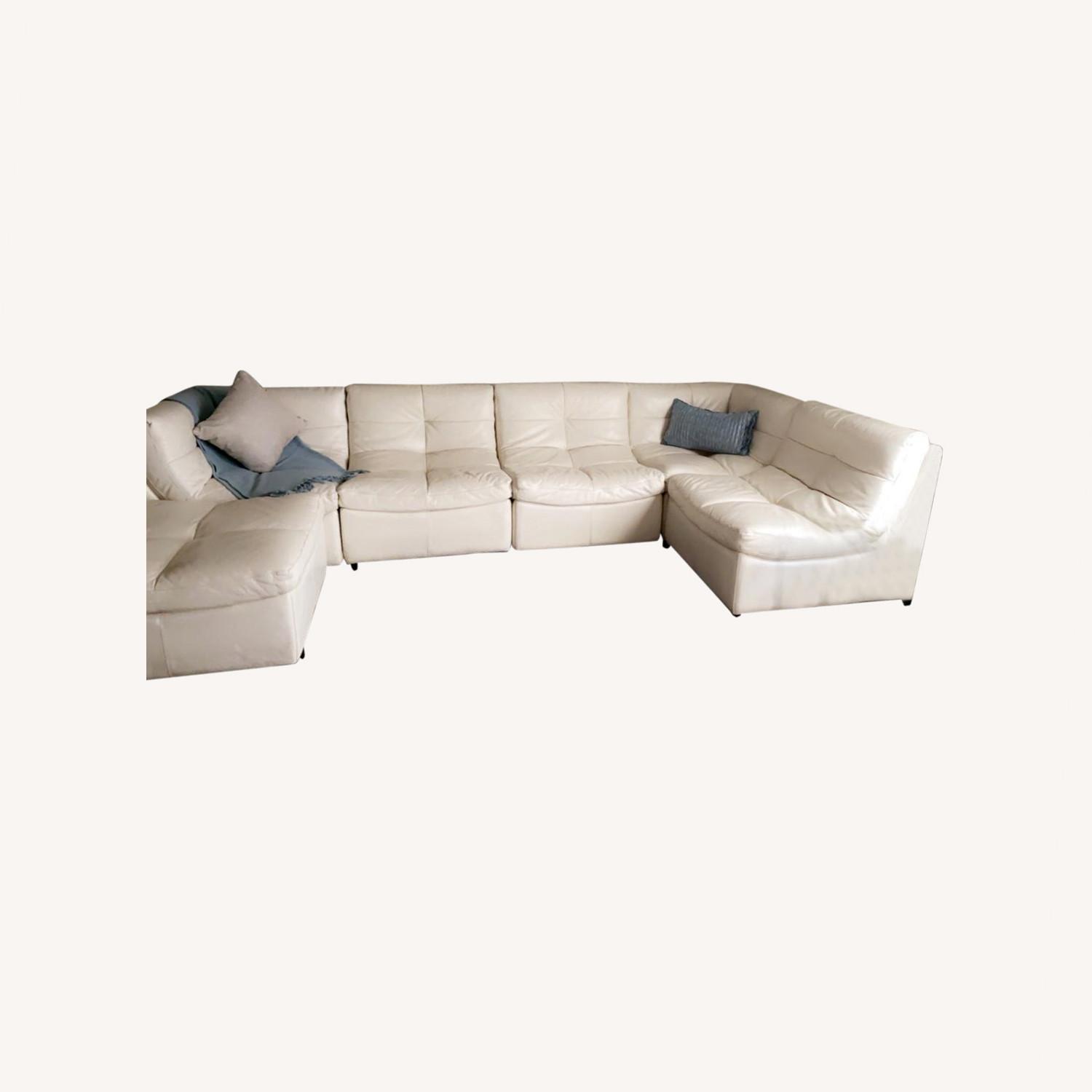 White 5 Piece Sectional - image-0