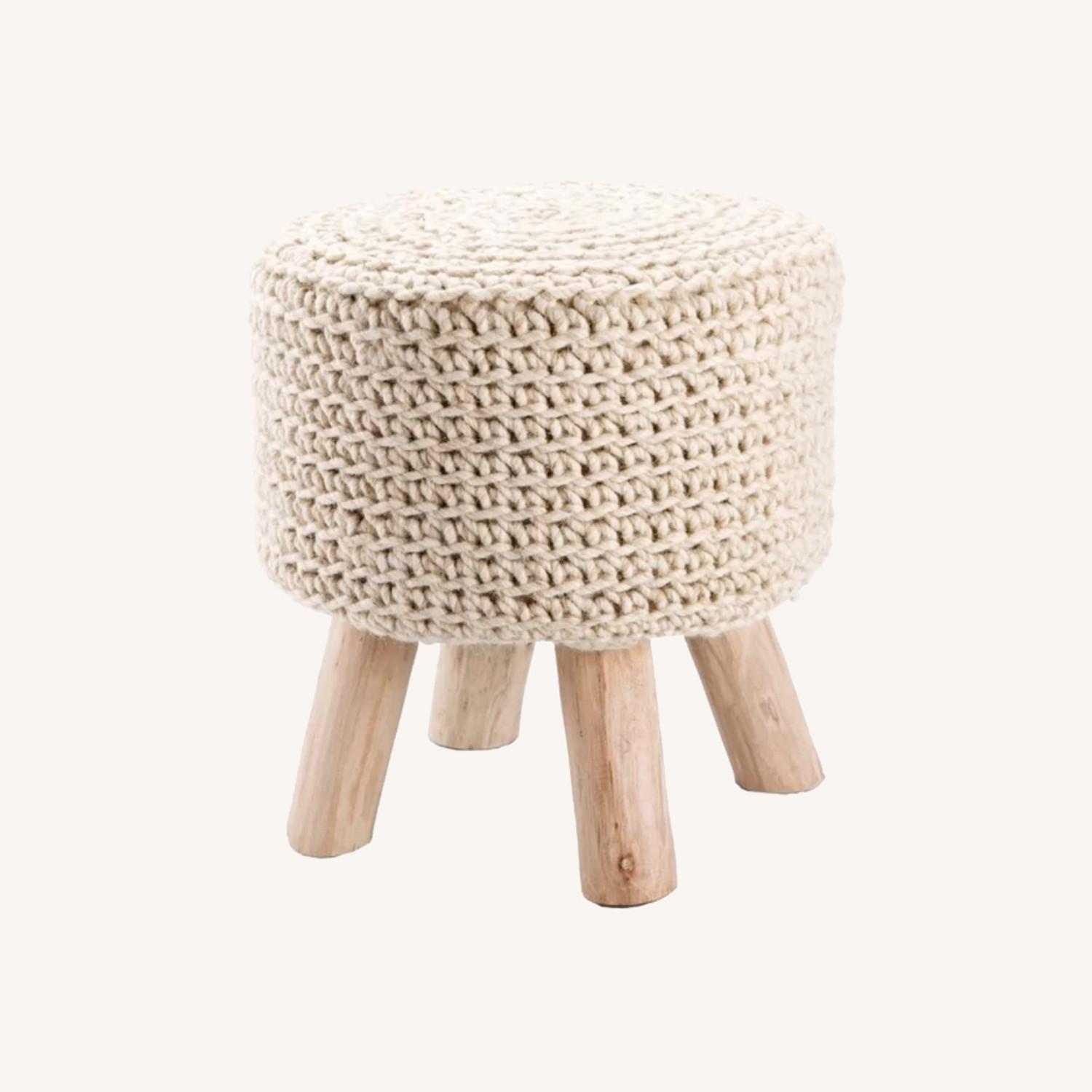 Wayfair Small Knit Stool - image-0