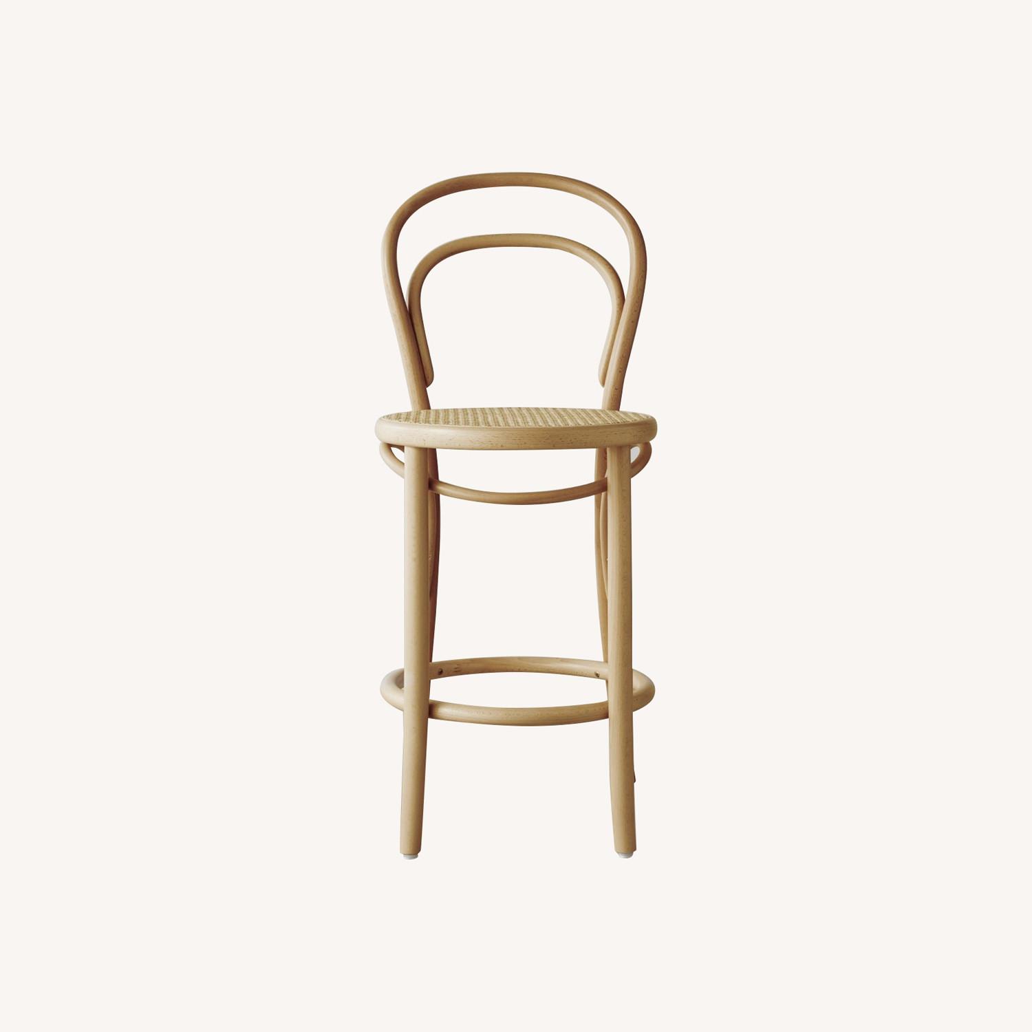 Williams Sonoma Ton 14 Caned Dining Counter Stool - image-0