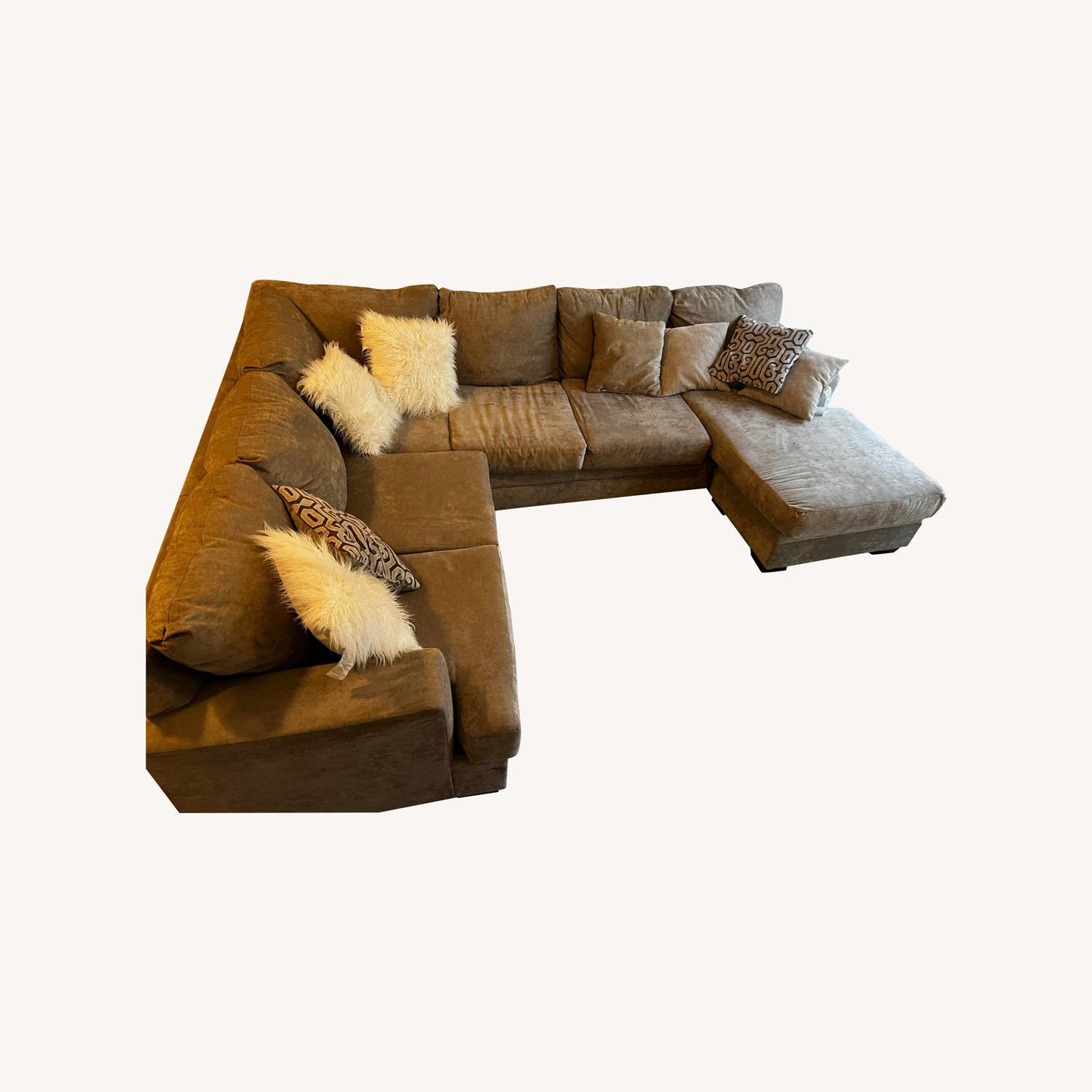 McKinney Luxury Stone Grey Sectional Sofa - image-0