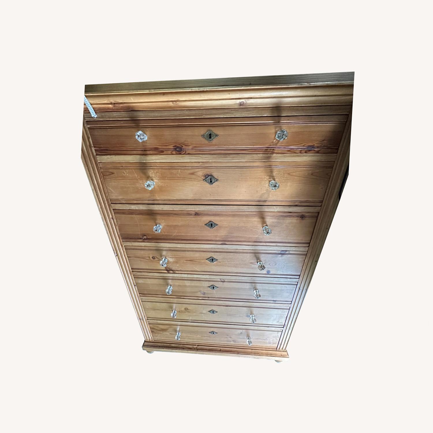 Vintage Late 19th Century(1870s) Pine Wood Dresser - image-0