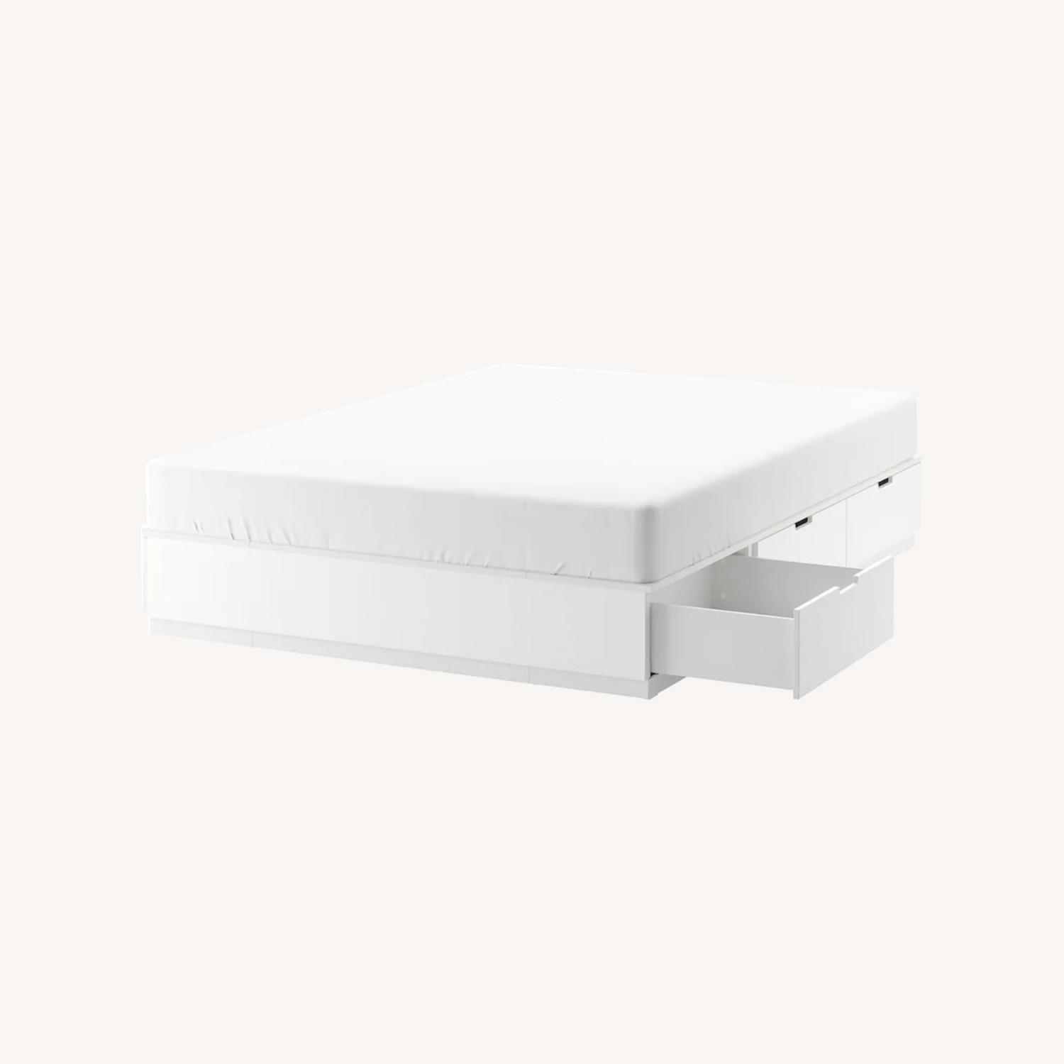 IKEA NORDLI Queen Bed with storage - image-0
