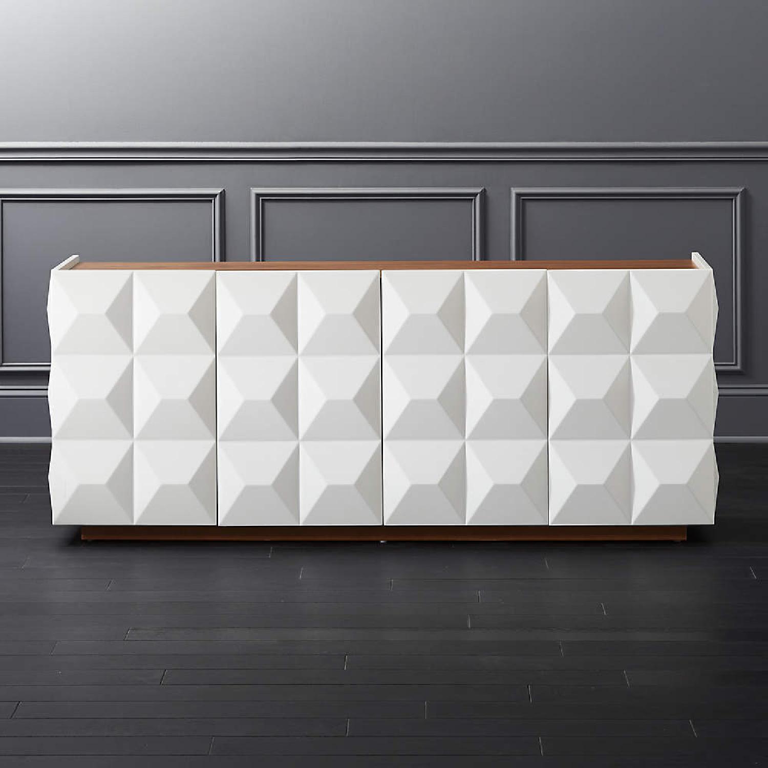 CB2 Modern White Credenza / Console - image-0