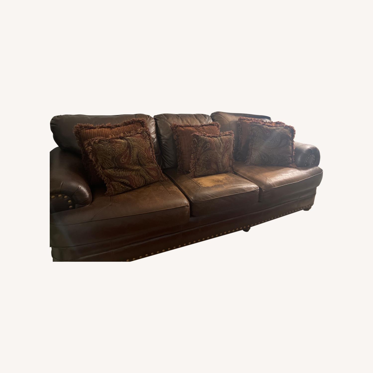 Couch Leather 3 Seater El Dorado - image-0