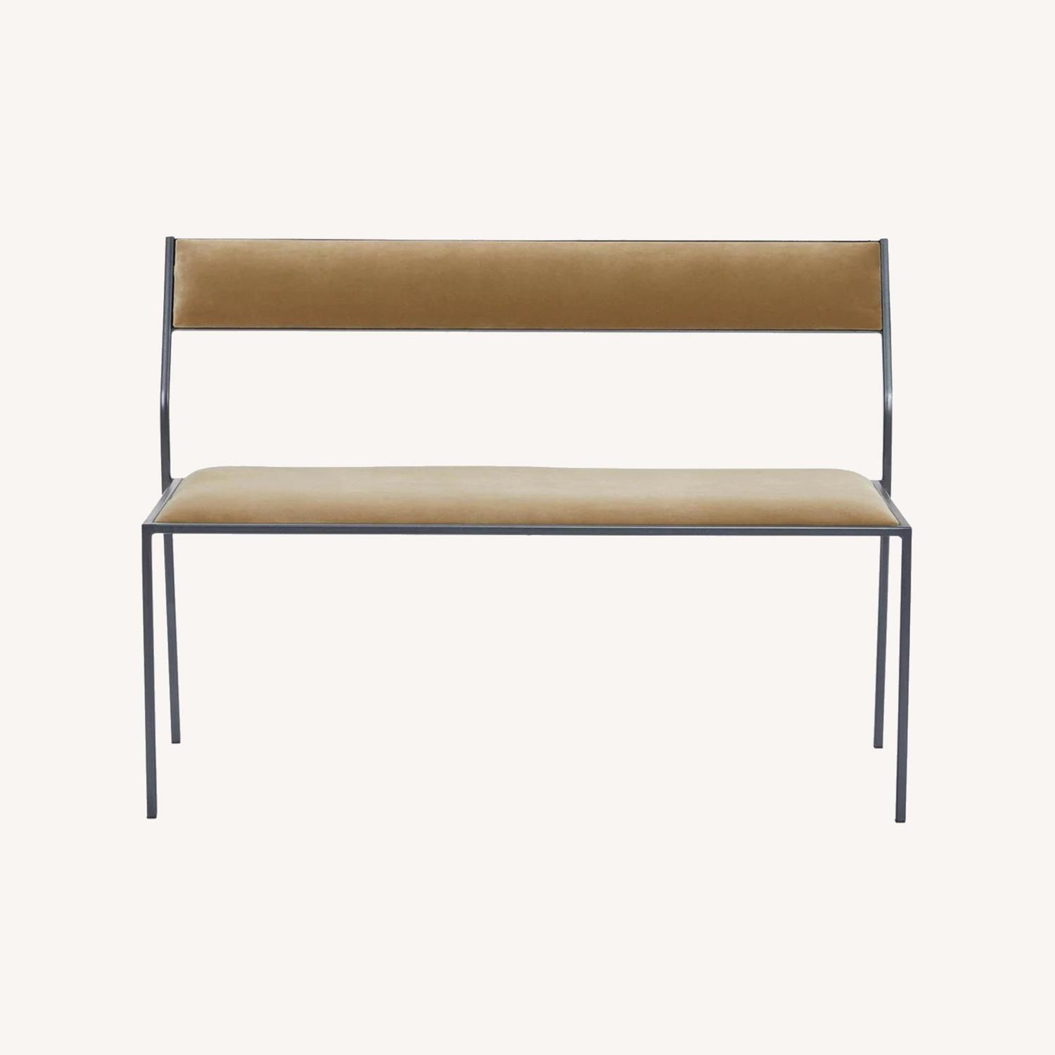 ABC Home Armless Upholstered Bench - image-0