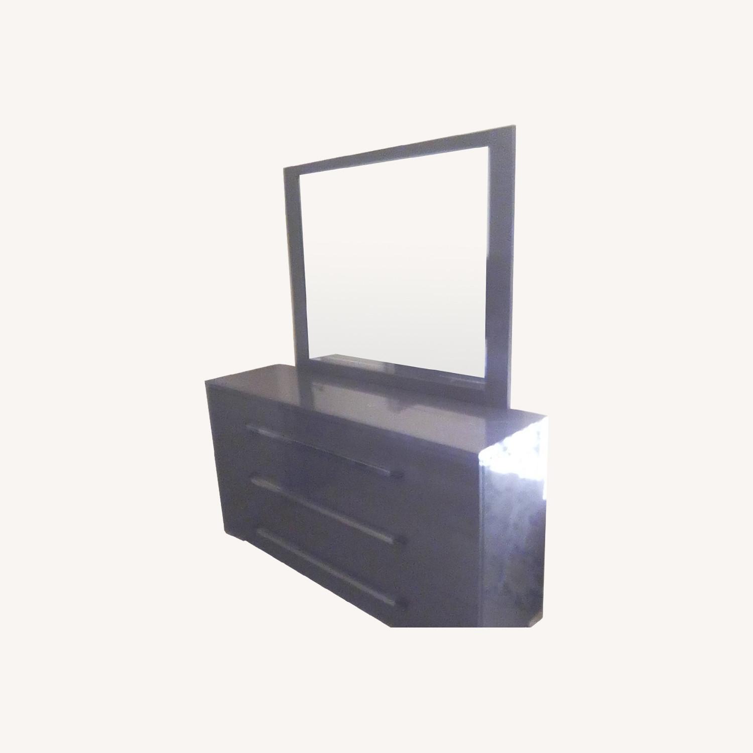 SnapNStore Double Drawer Dresser With Mirror - image-0