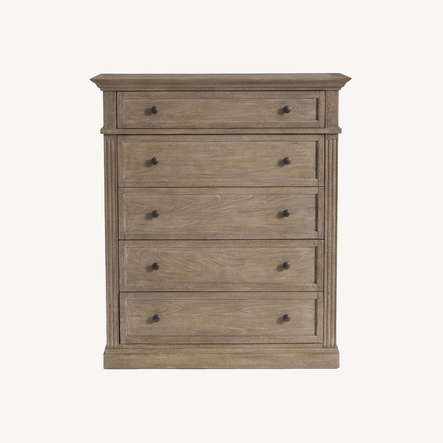 Pottery Barn Livingston 5-Drawer Tall Dresser - image-0