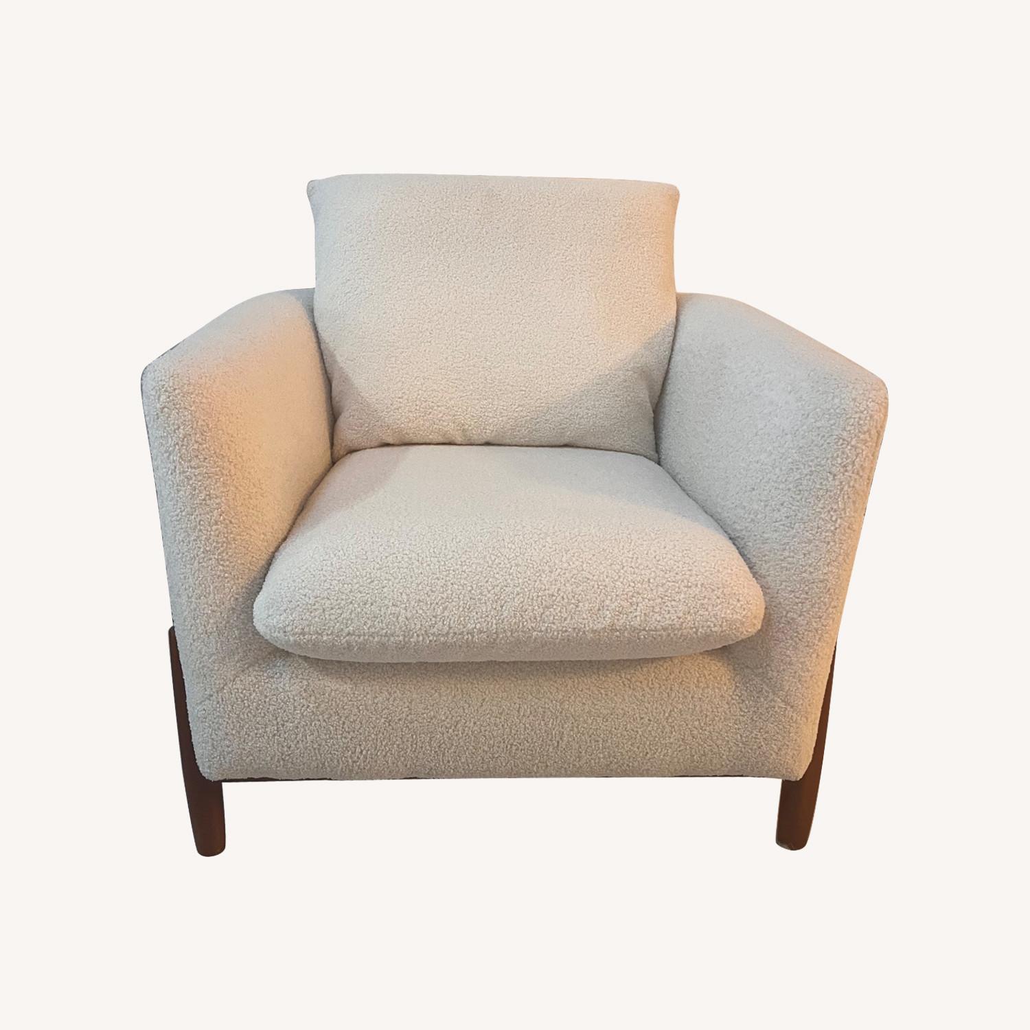 Target Faux Sherling Accent Chair in Cream - image-0