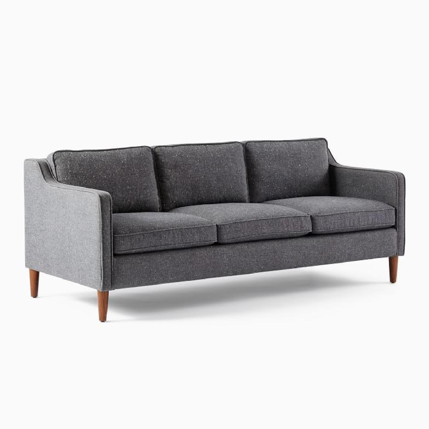 West Elm Salt and Pepper Hamilton Sofa - image-4
