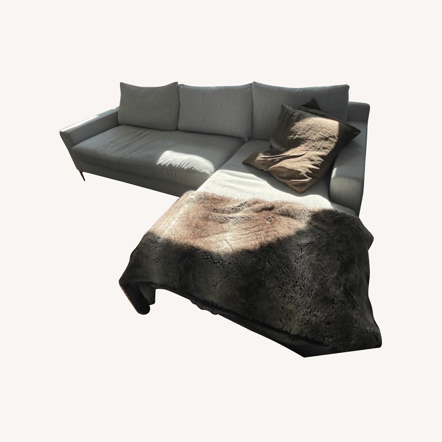 Interior Define Grey Two Piece Sectional Sofa - image-0