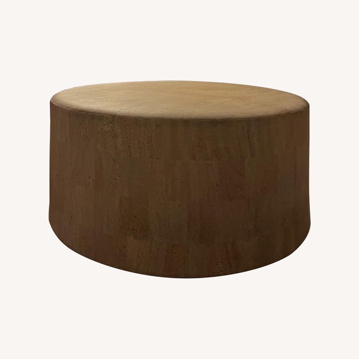 Custom Round Cork Ottoman 14"h x 32"d - image-0