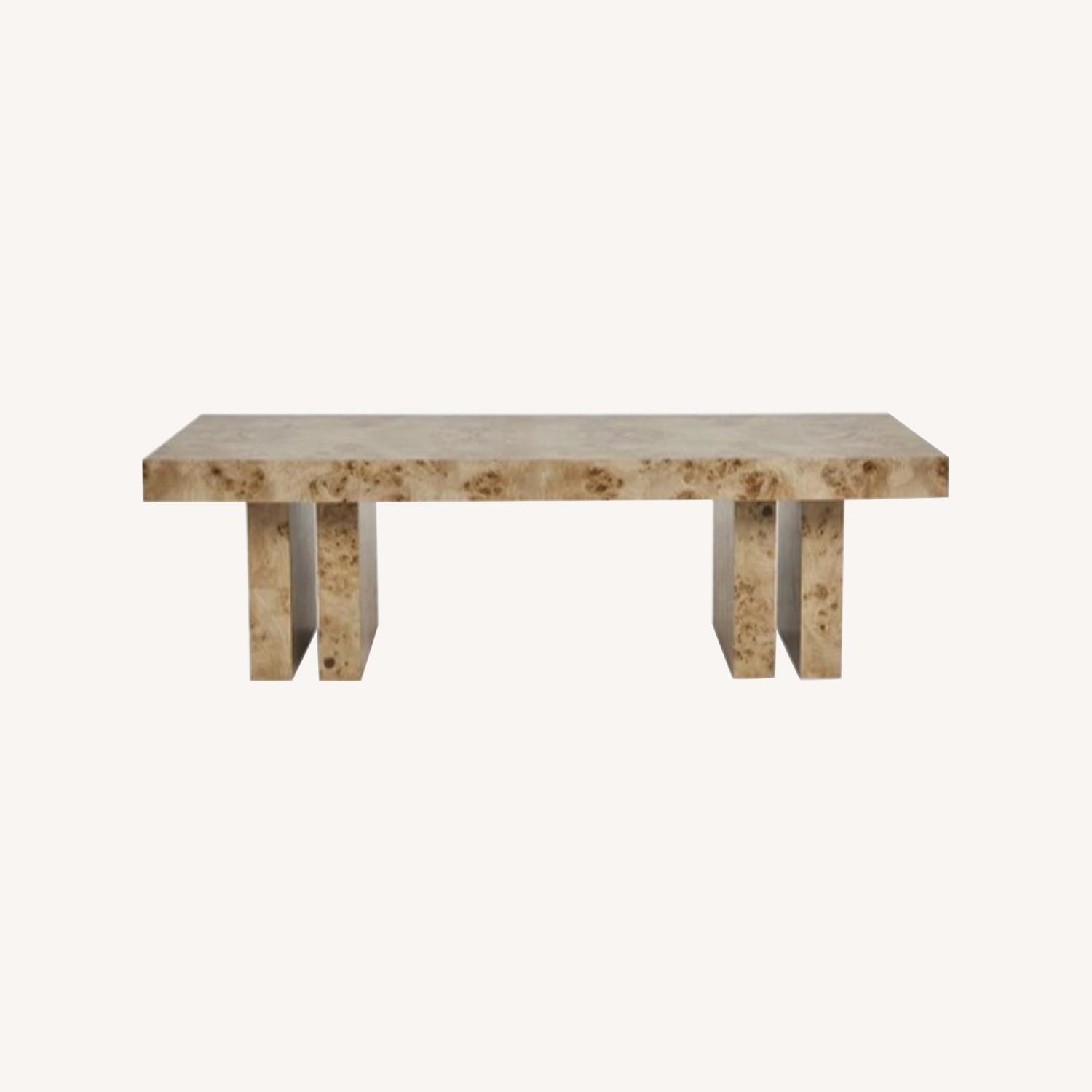 Lulu & Brisa Burl Wood Coffee Table AptDeco