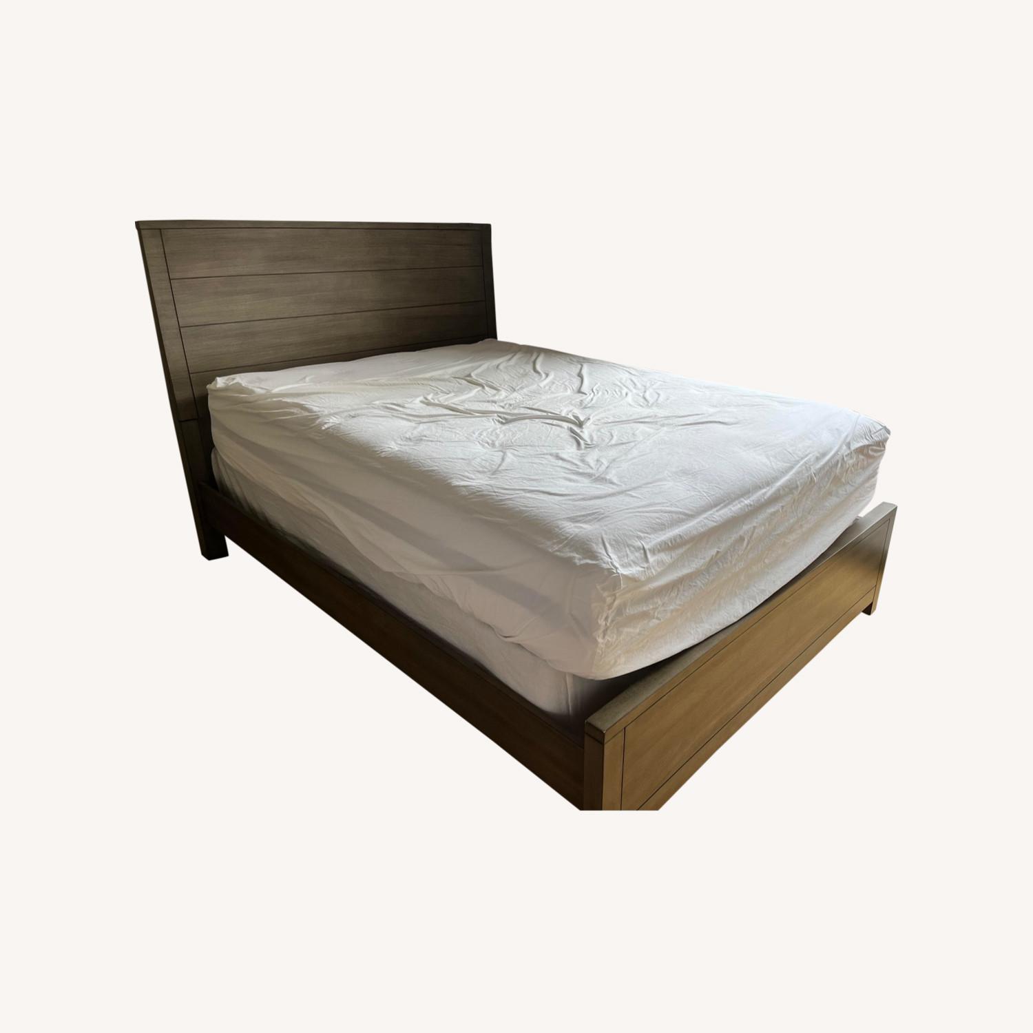 Macy's Grey Wooden Full Bed AptDeco