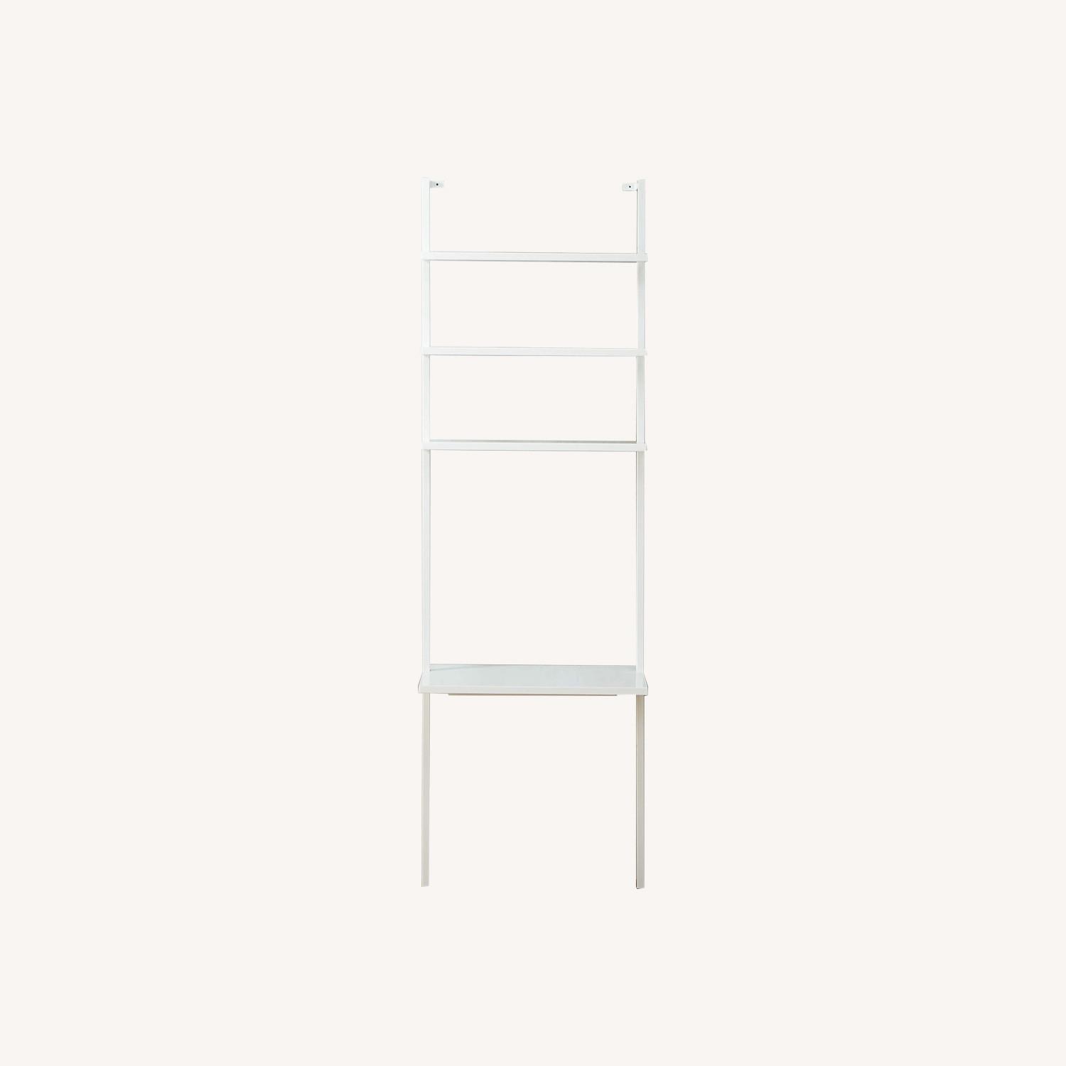 CB2 Ladder Wall Mounted Desk with Book Shelves AptDeco