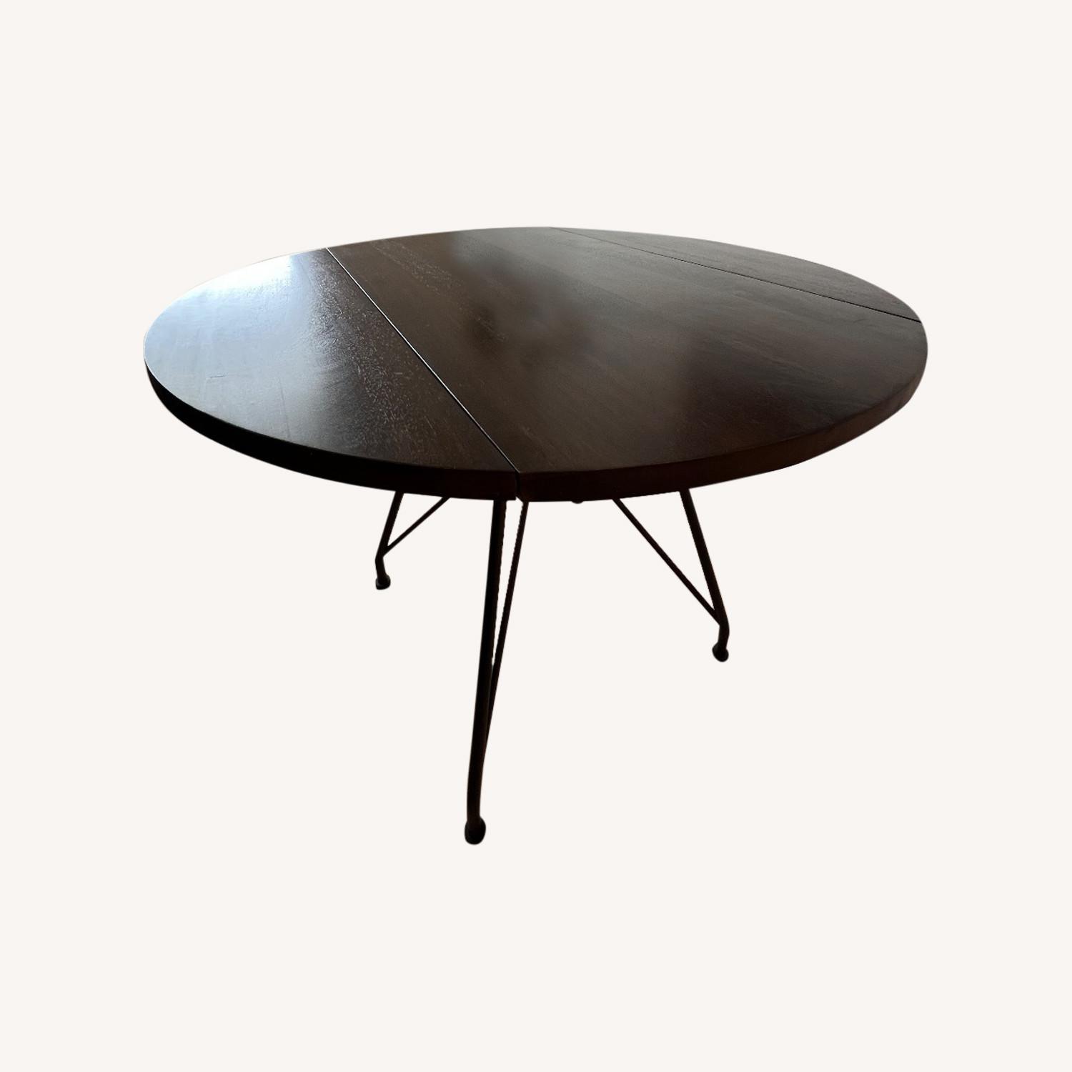 West Elm Jules Drop Leaf Expandable Dining Table AptDeco