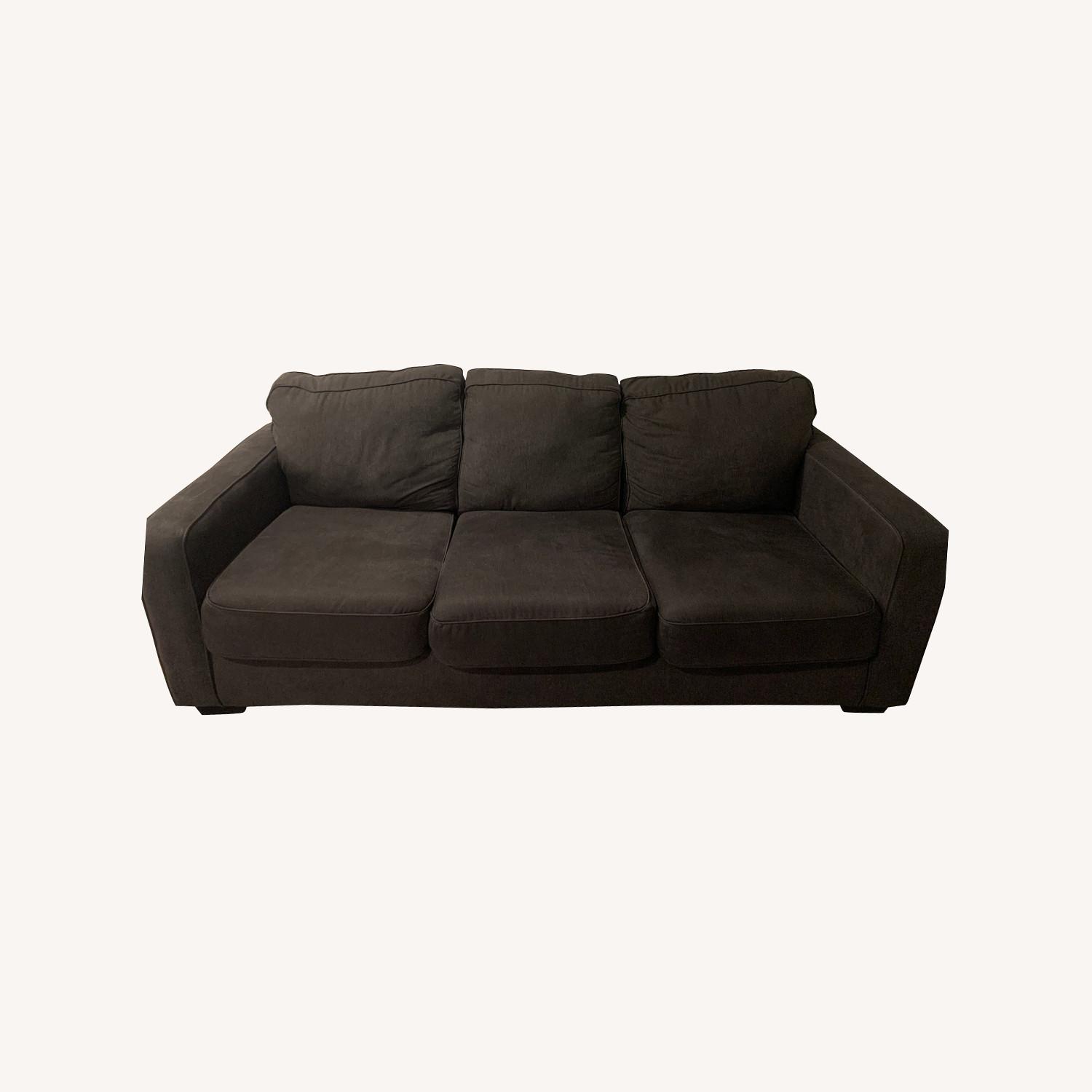 Jennifer Convertibles Dark Gray Couch/Sofa AptDeco