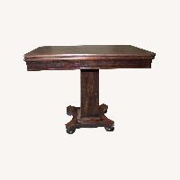 1880'sAntique American Empire Mahogany Game Table