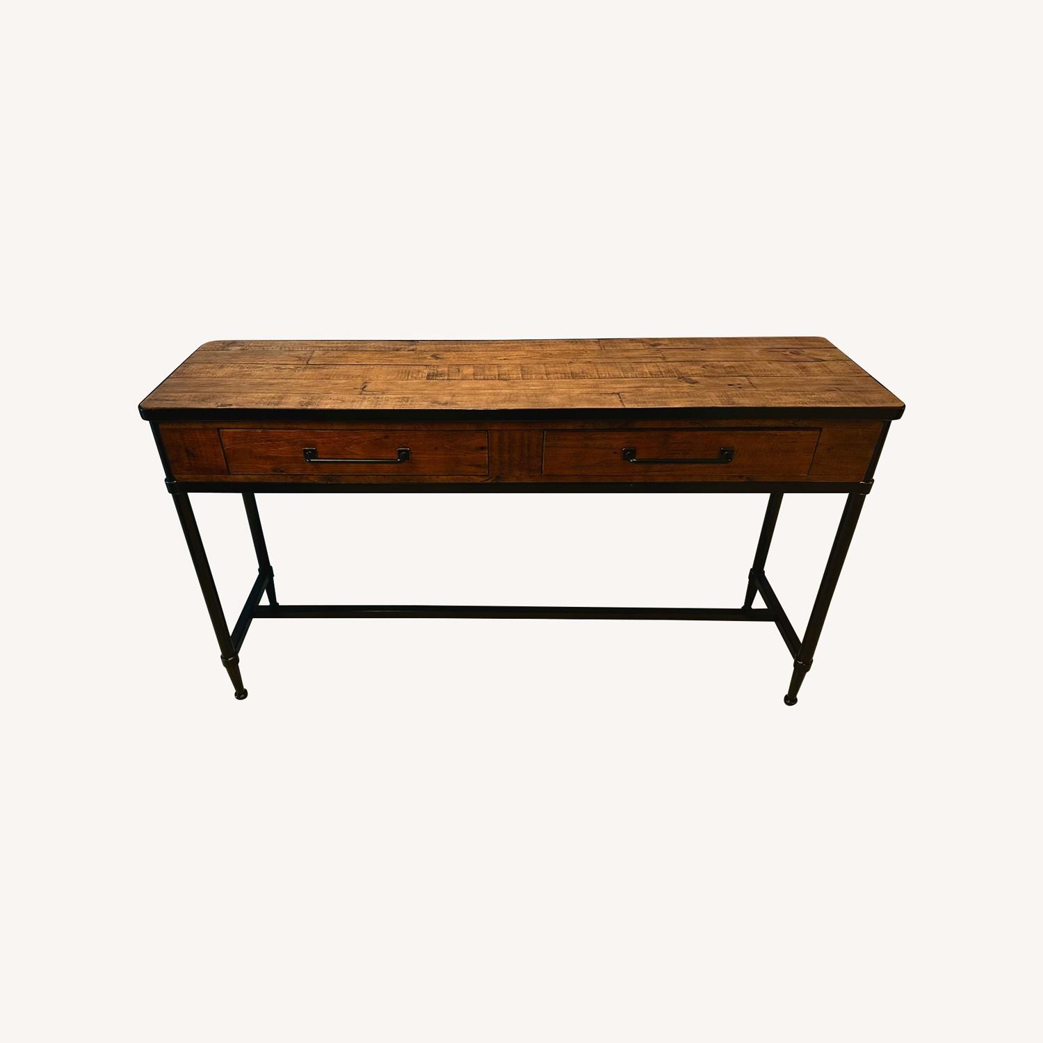Pottery Barn Reclaimed Wood Console Table - image-0
