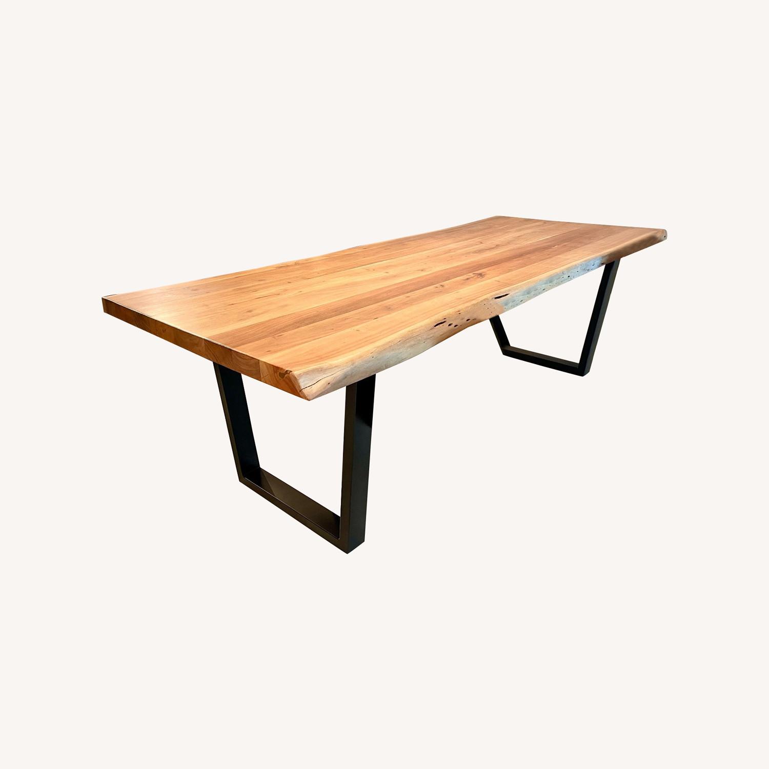 Live-Edge Acacia Wood Dining Table - image-0