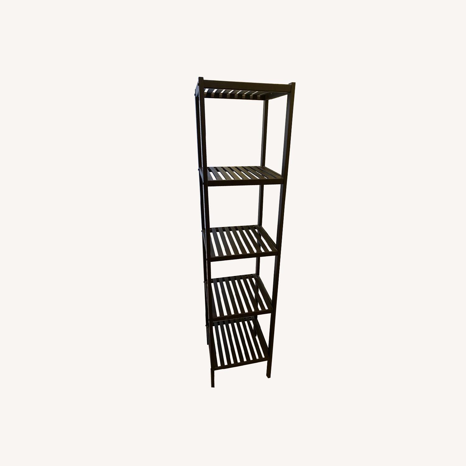 5Tier Bamboo Shelving Unit AptDeco