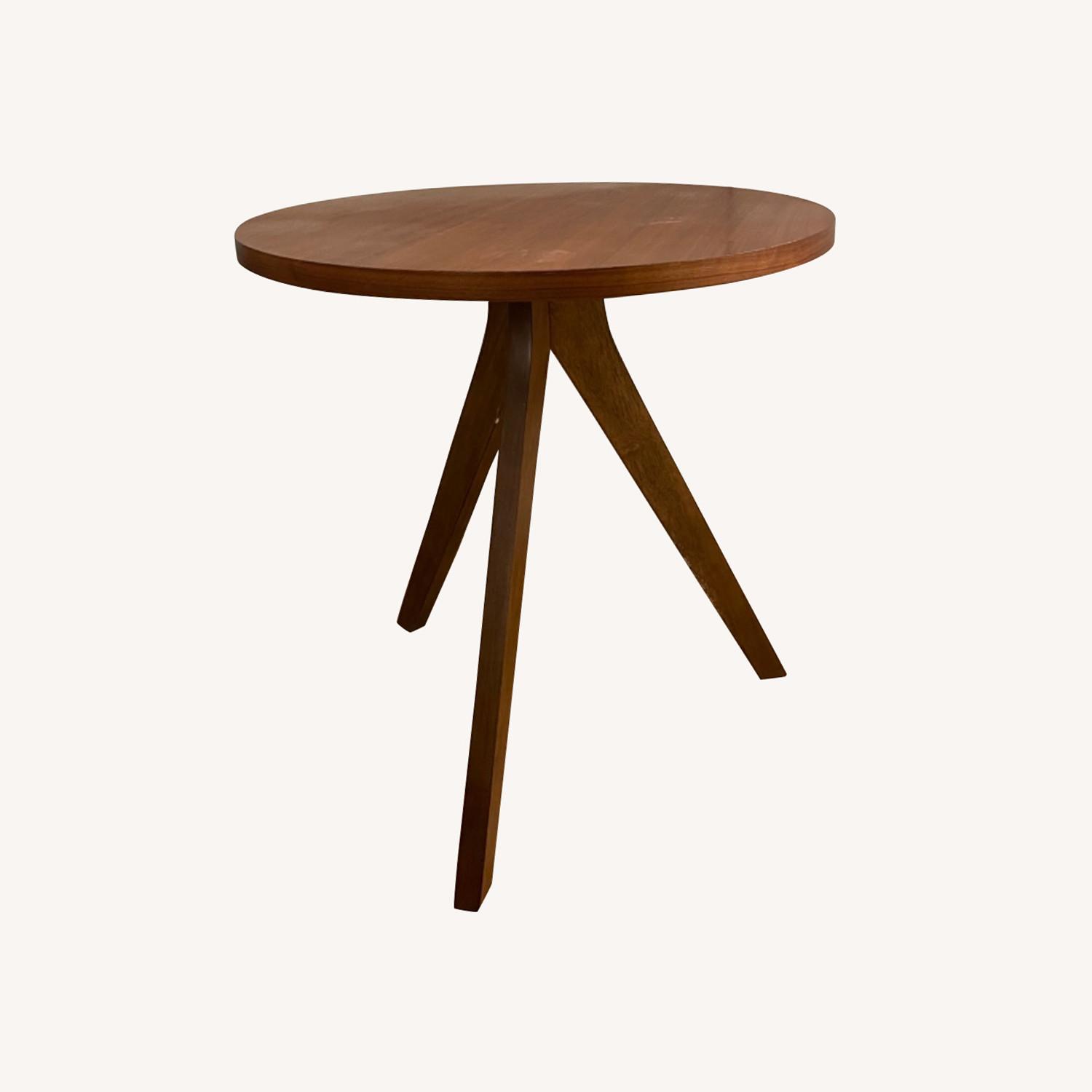 West Elm Tripod Dining Table in Walnut AptDeco