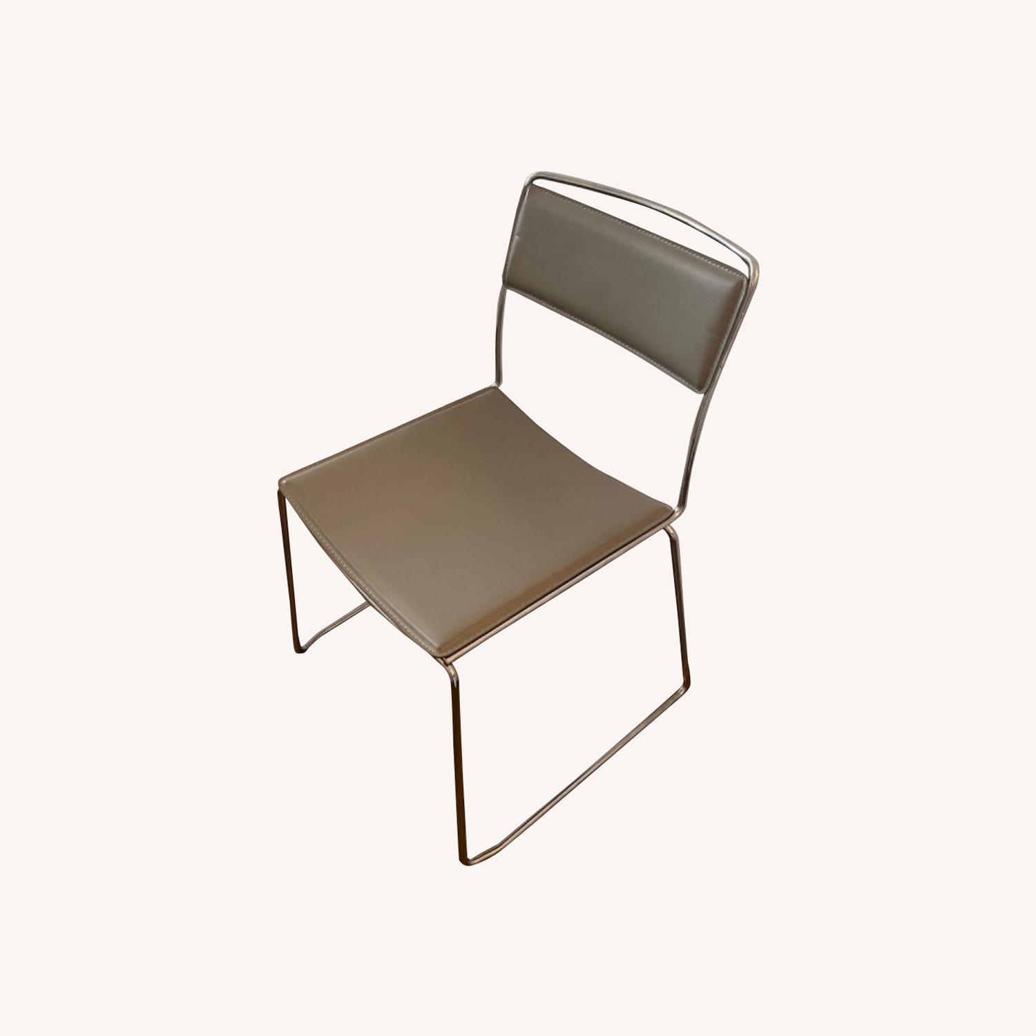 CB2 Jonel Taupe Chair - Set of 2 - image-0