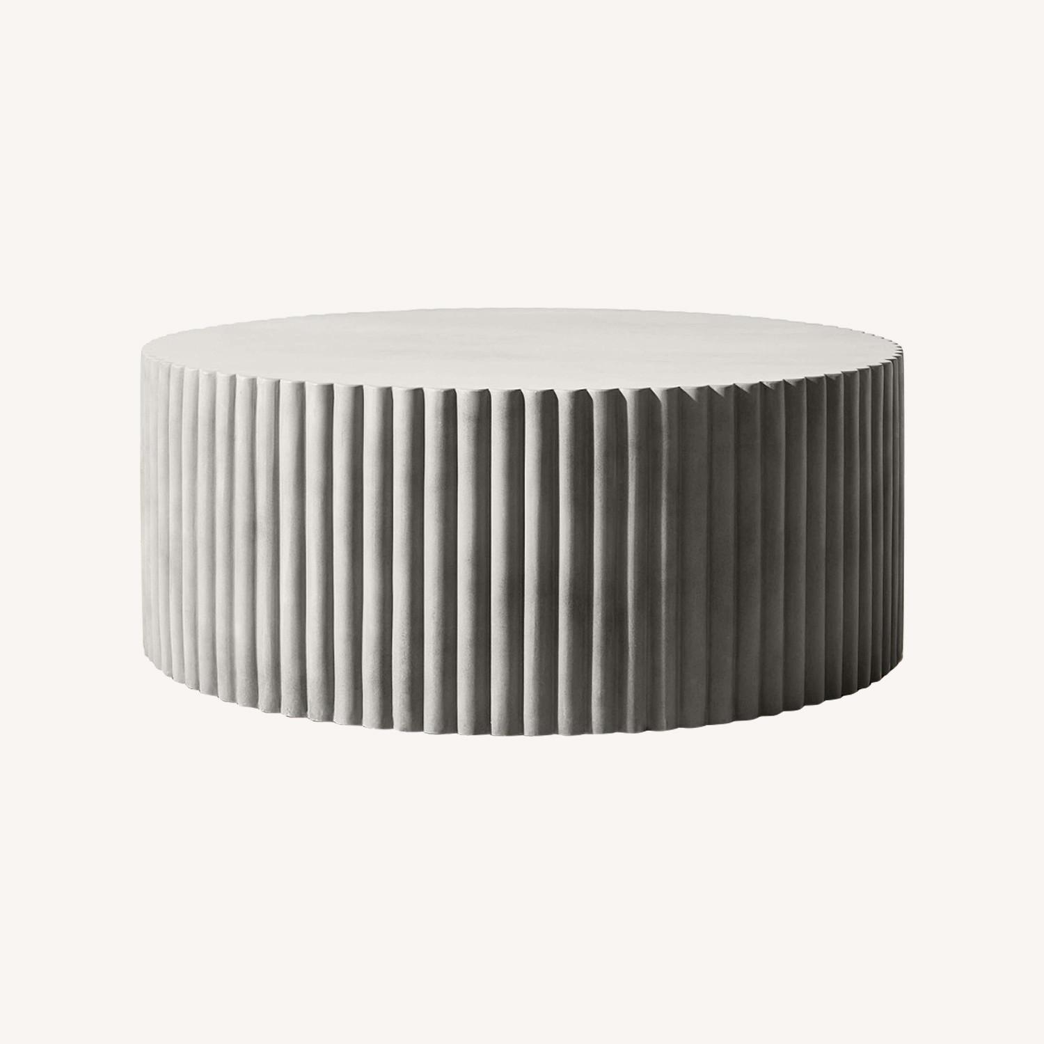 Williams Sonoma Tropea Fluted Round Coffee Table AptDeco