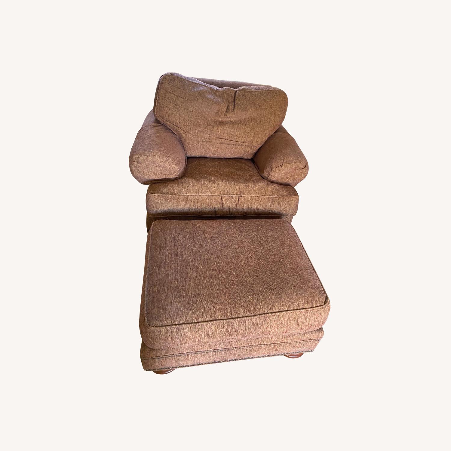 Thomasville Furniture Industries Armchair With Ottoman AptDeco