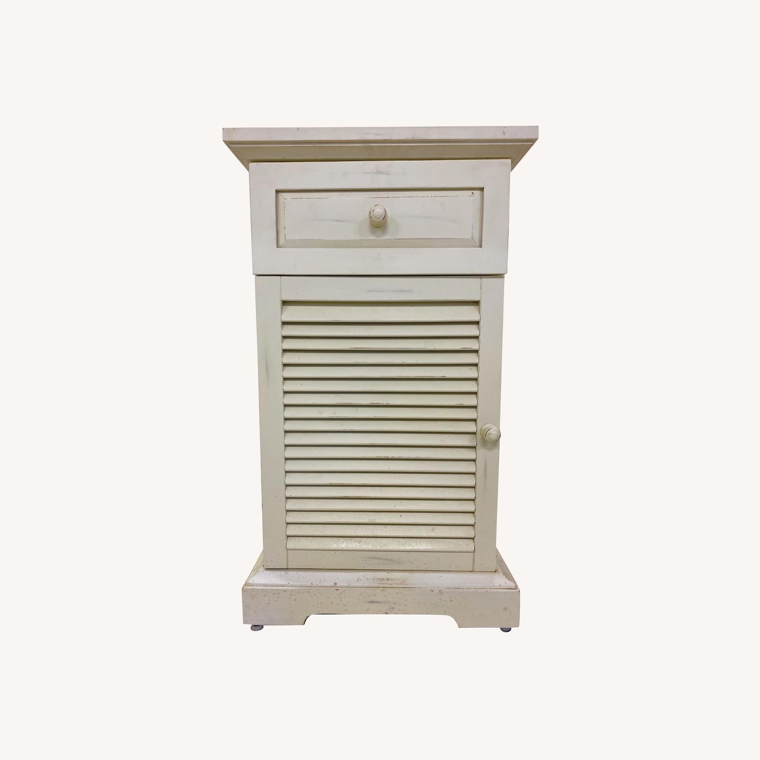 Pier 1 offwhite Distressed Nightstands AptDeco