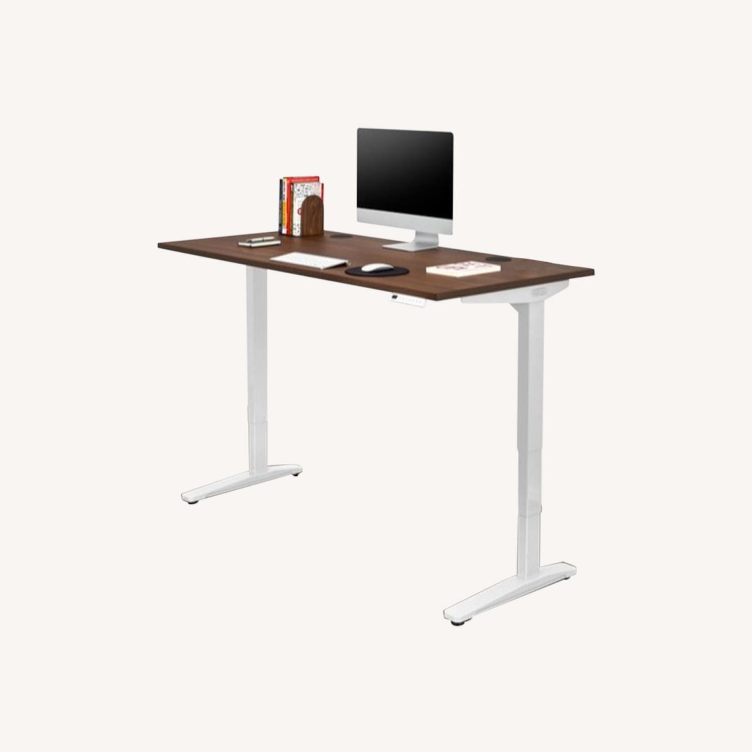 Uplift Desk with Solid Walnut Top AptDeco