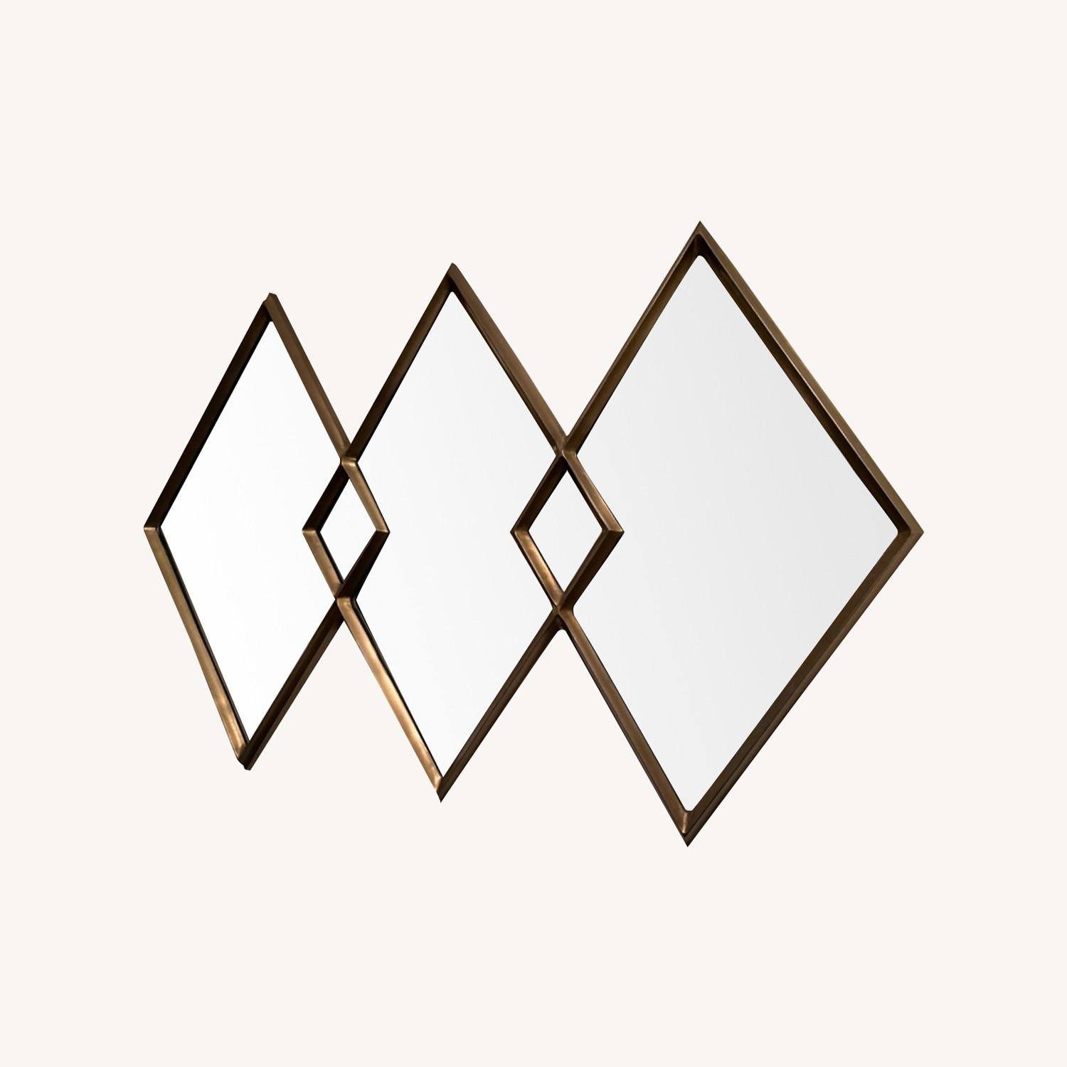 West Elm Overlapping Diamonds Mirror - image-0