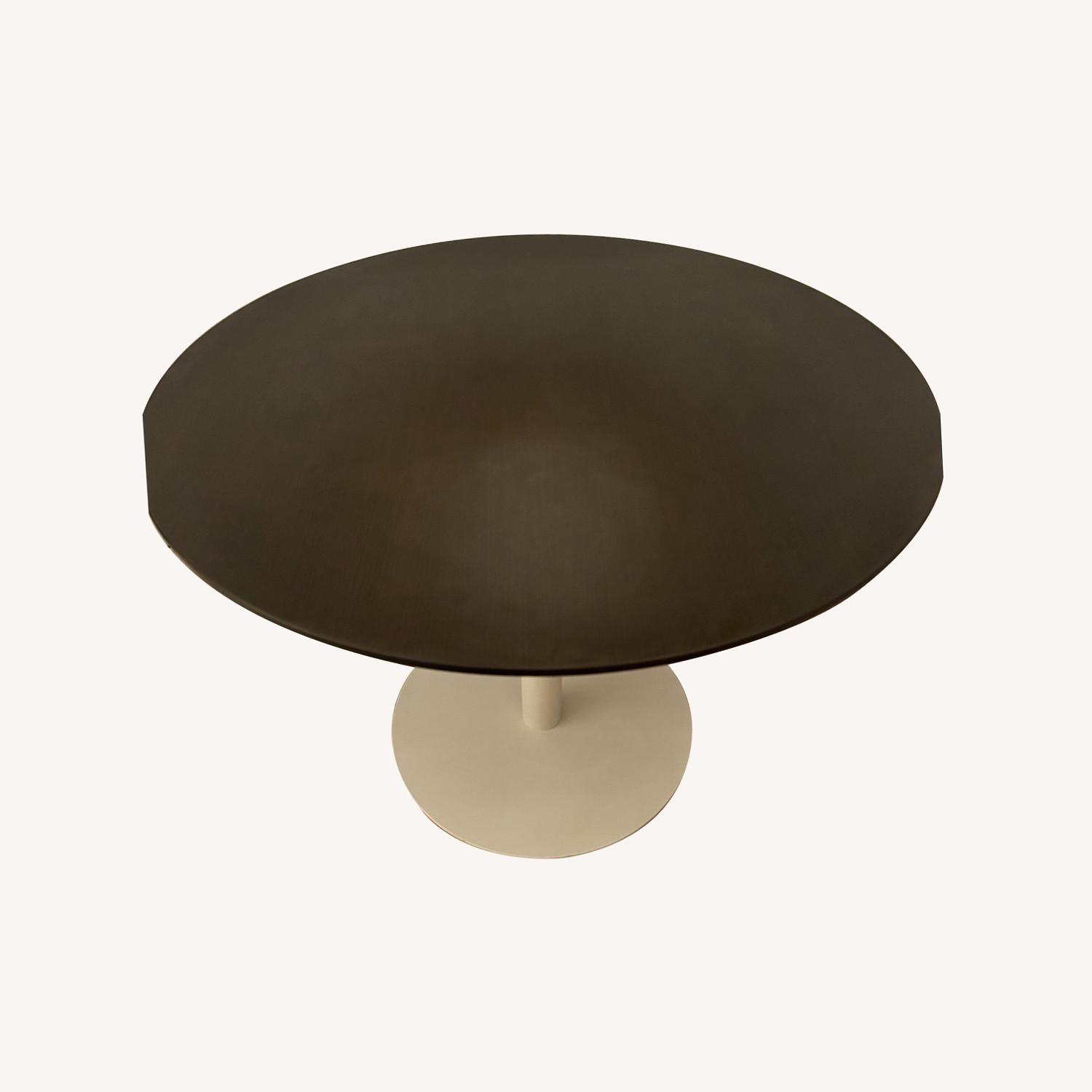 Wood and Metal Round Dining Table - image-0