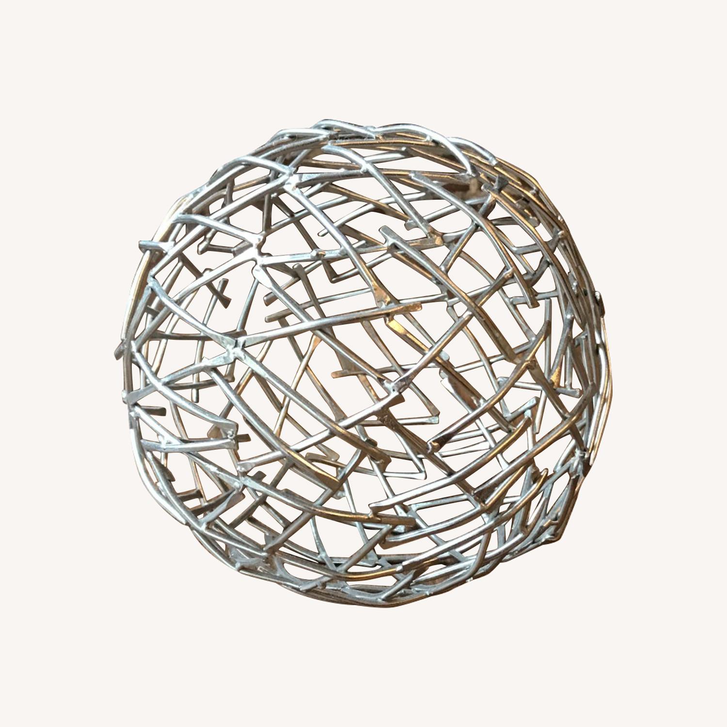Decorative Weave Metal Ball - image-0