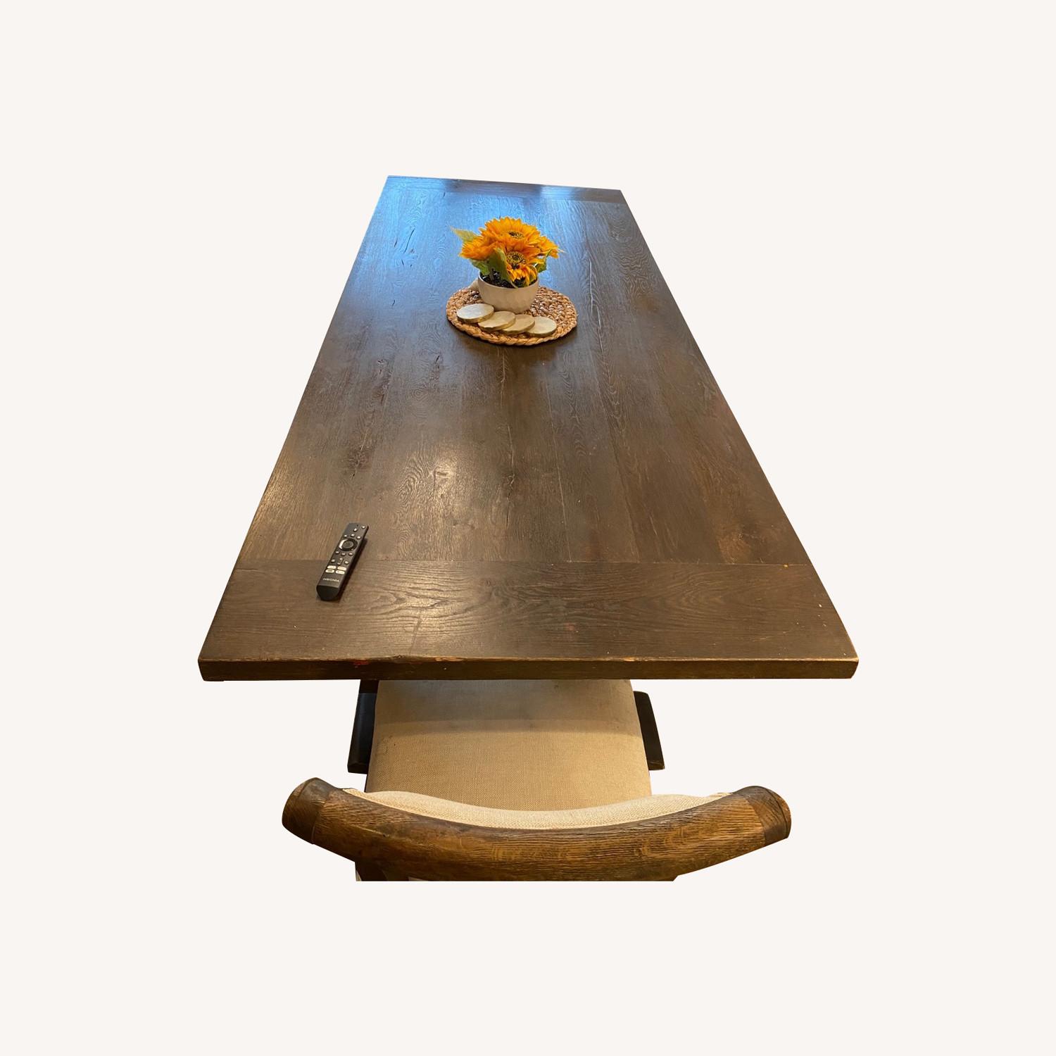 Restoration Hardware Trestle Dining Table - image-5