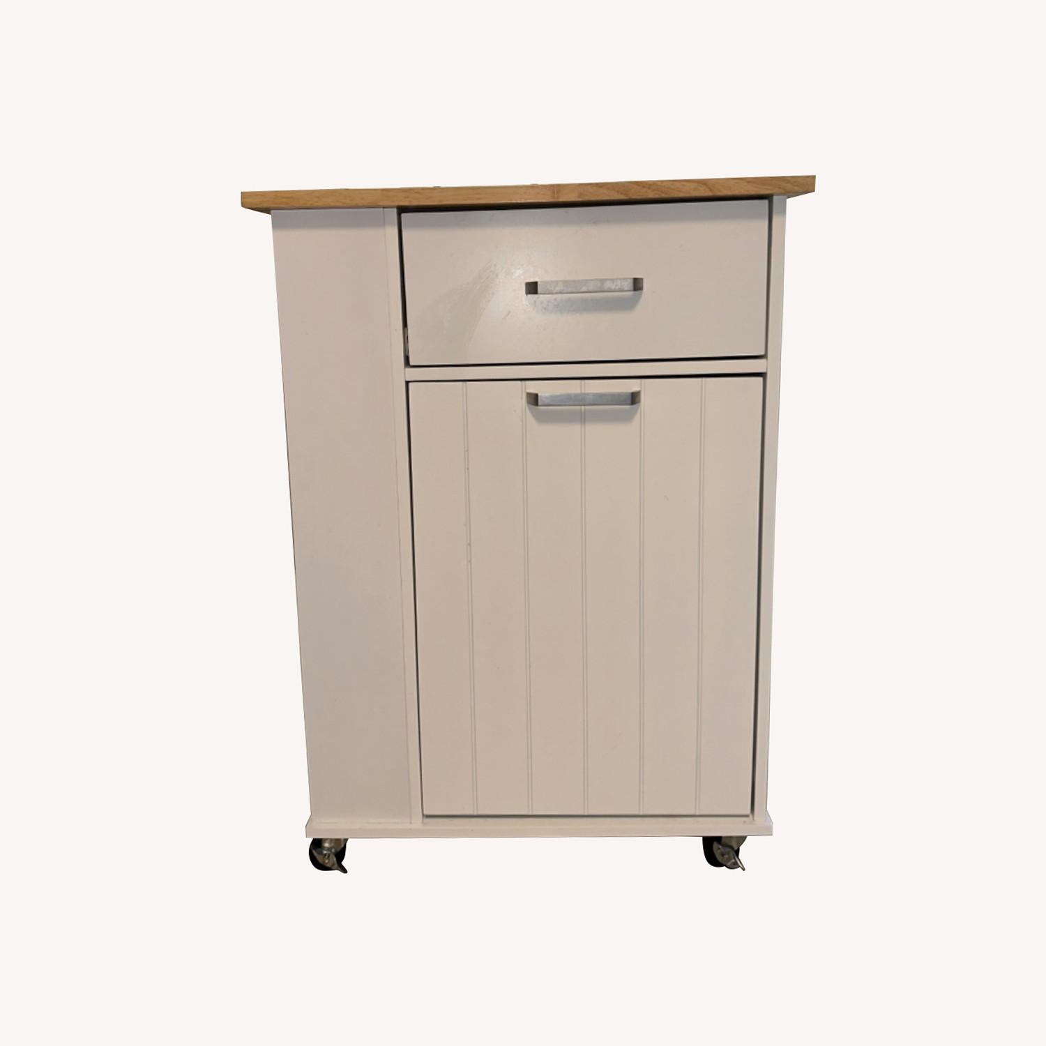 Target White Kitchen Cart AptDeco