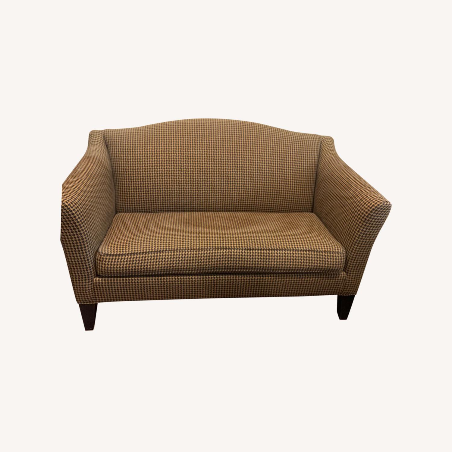 Ethan Allen Houndstooth Sofa - image-0