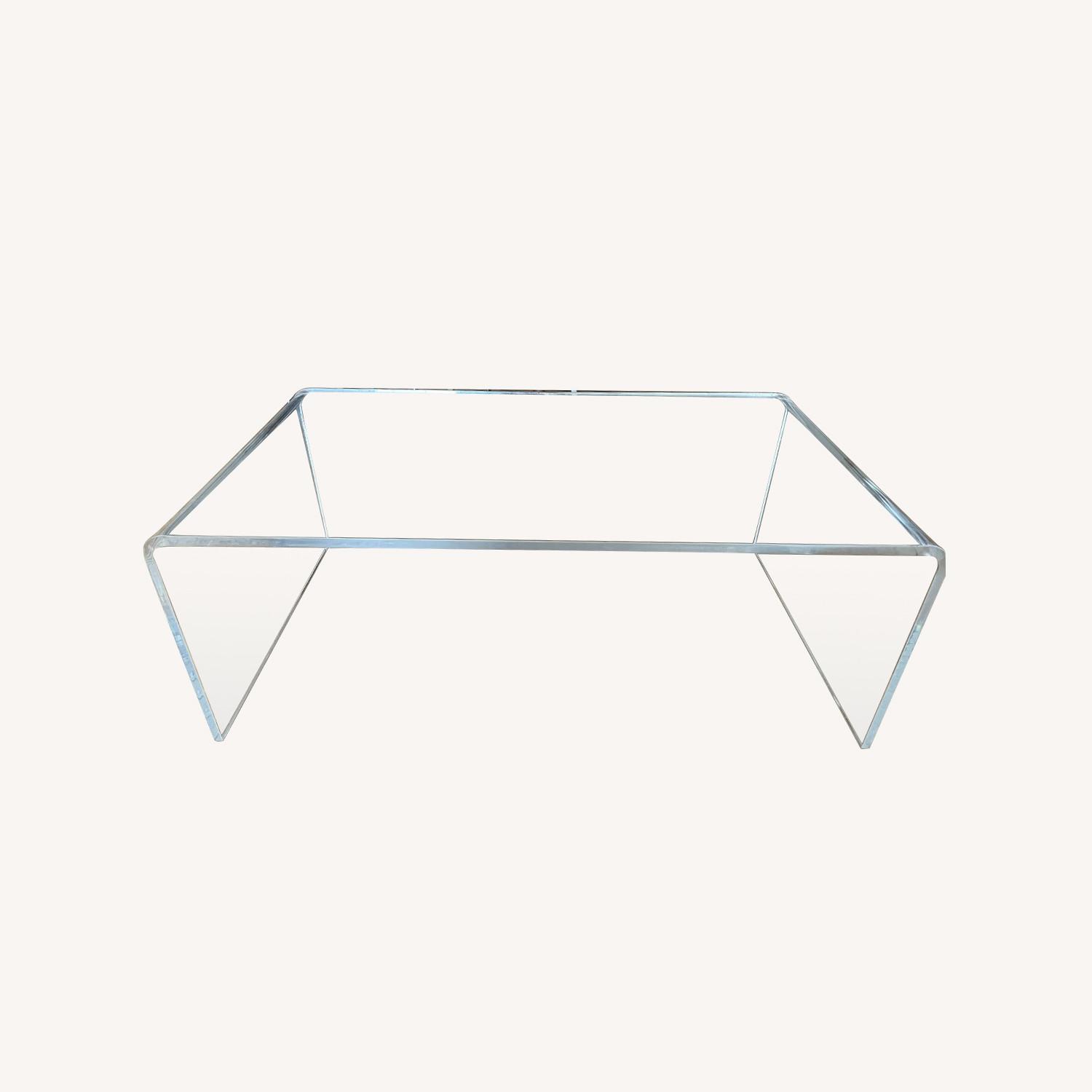 CB2 Peakaboo Acrylic Coffee Table AptDeco