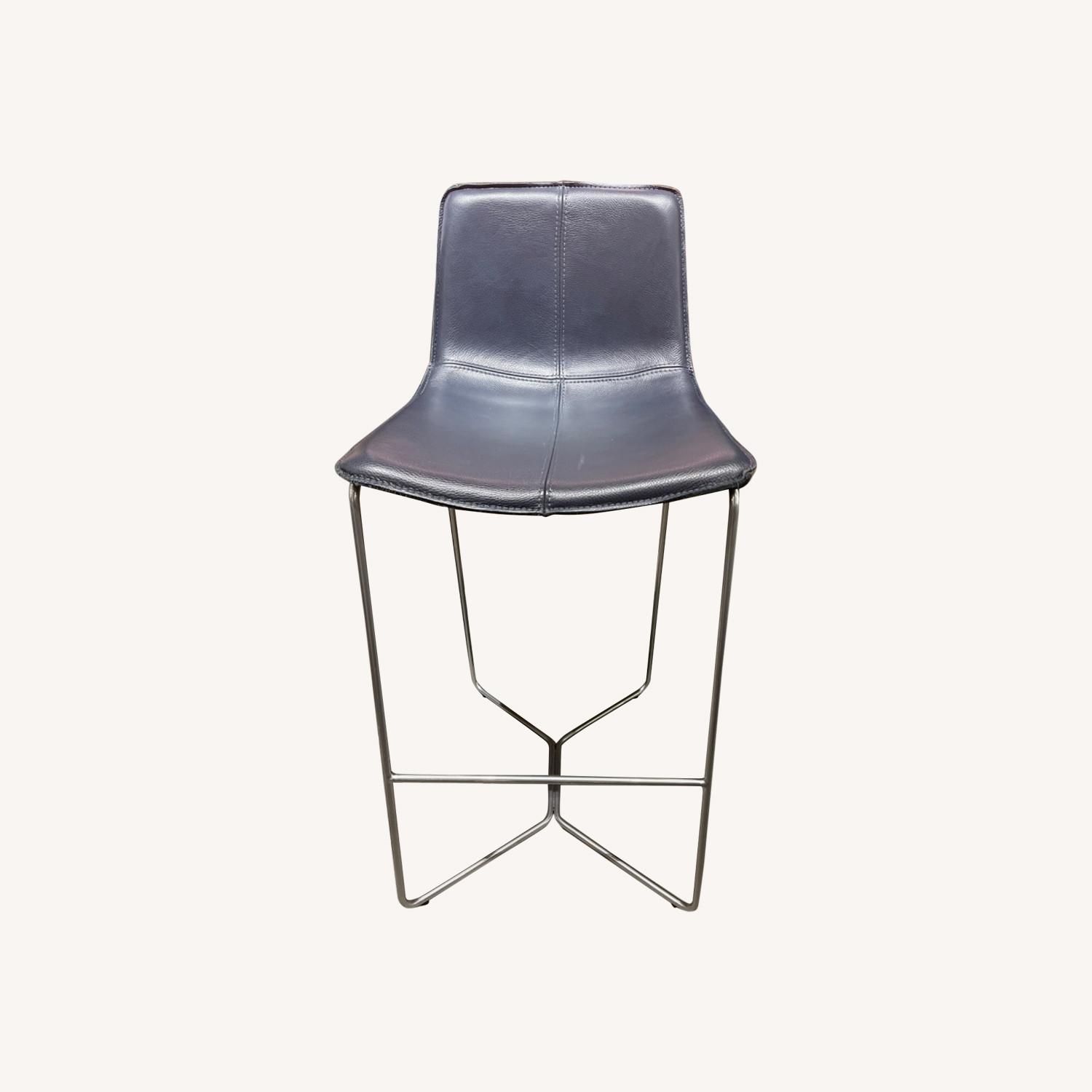 West Elm Slope Bar StoolsLeather AptDeco