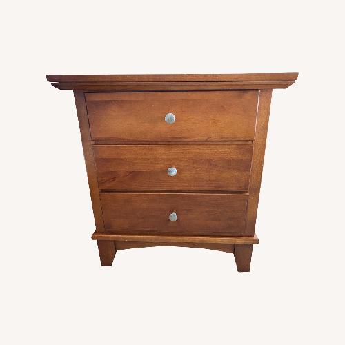 Used Pine Wood Nightstand for sale on AptDeco
