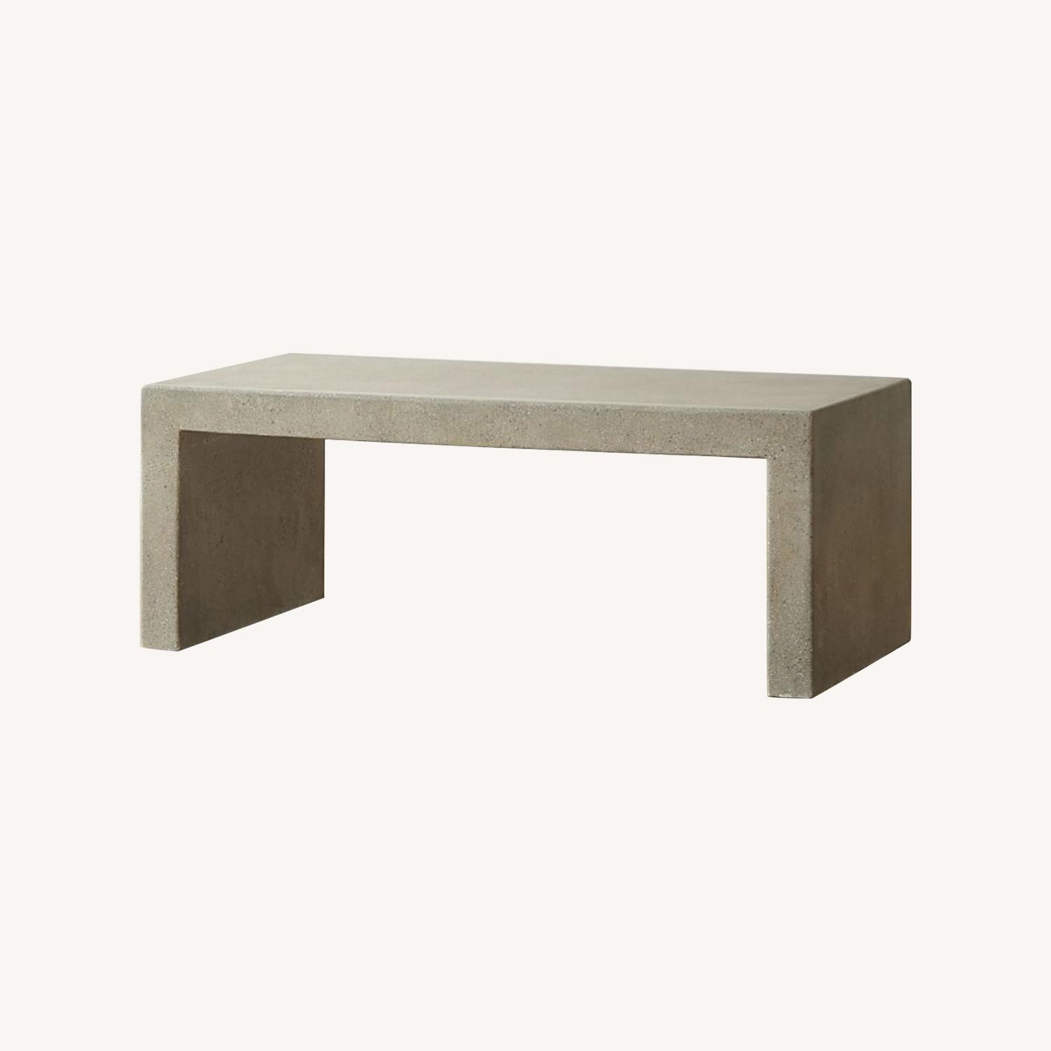 Crate & Barrel Mason Coffee Table Concrete - image-0