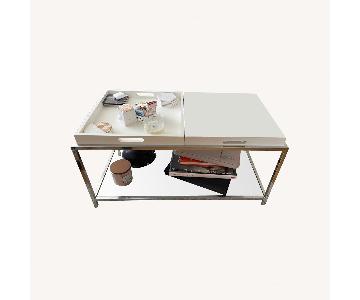 Joss & Main White Coffee Table - AptDeco